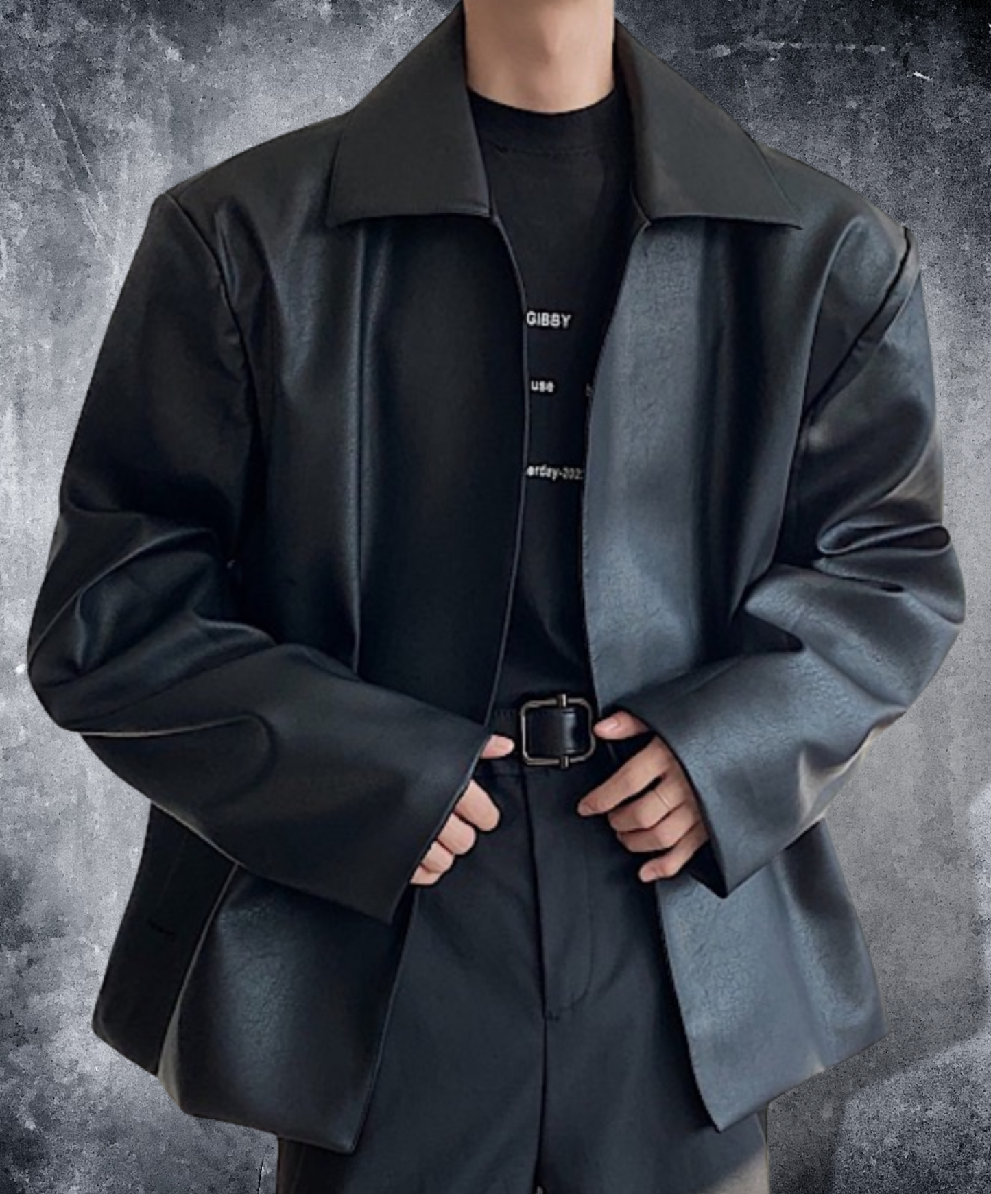 dark smooth leather jacket EN1472