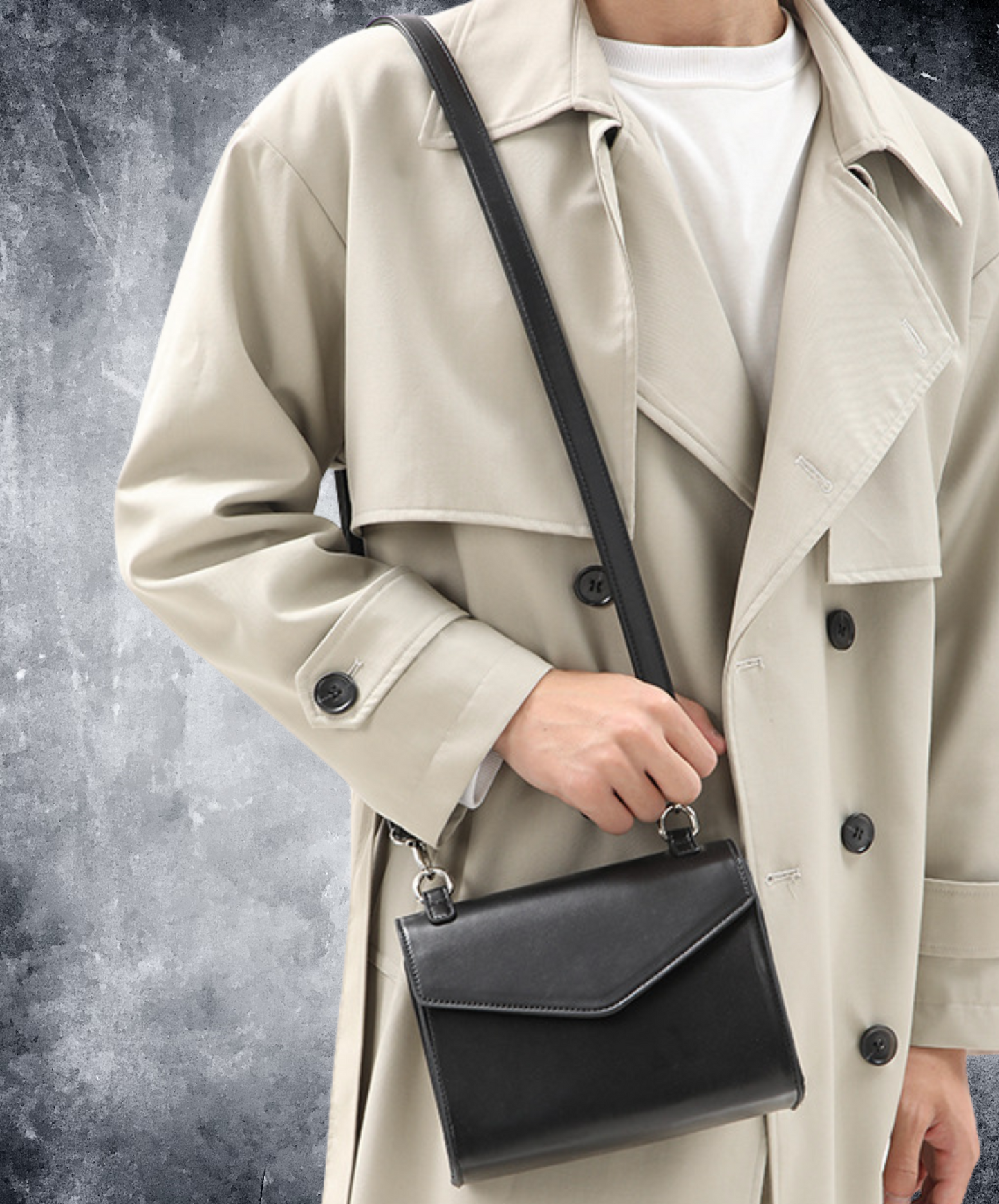 retro simple square shoulder bag EN2393