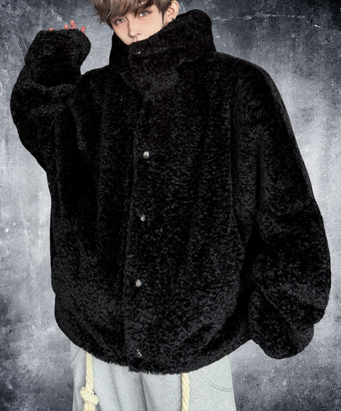 with volume hood jacket EN2614