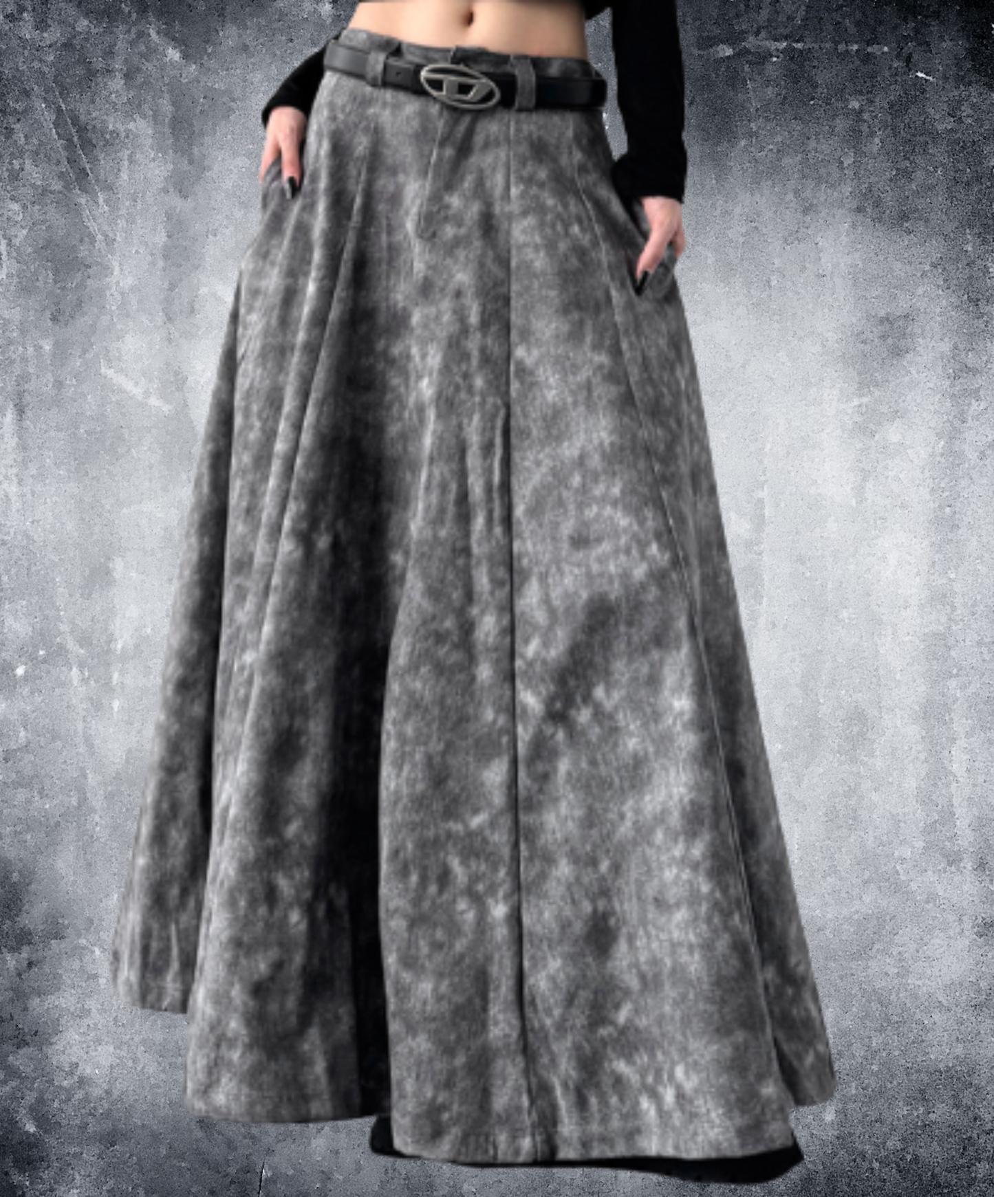 tie-dye a-line silhouette skirt EN2933