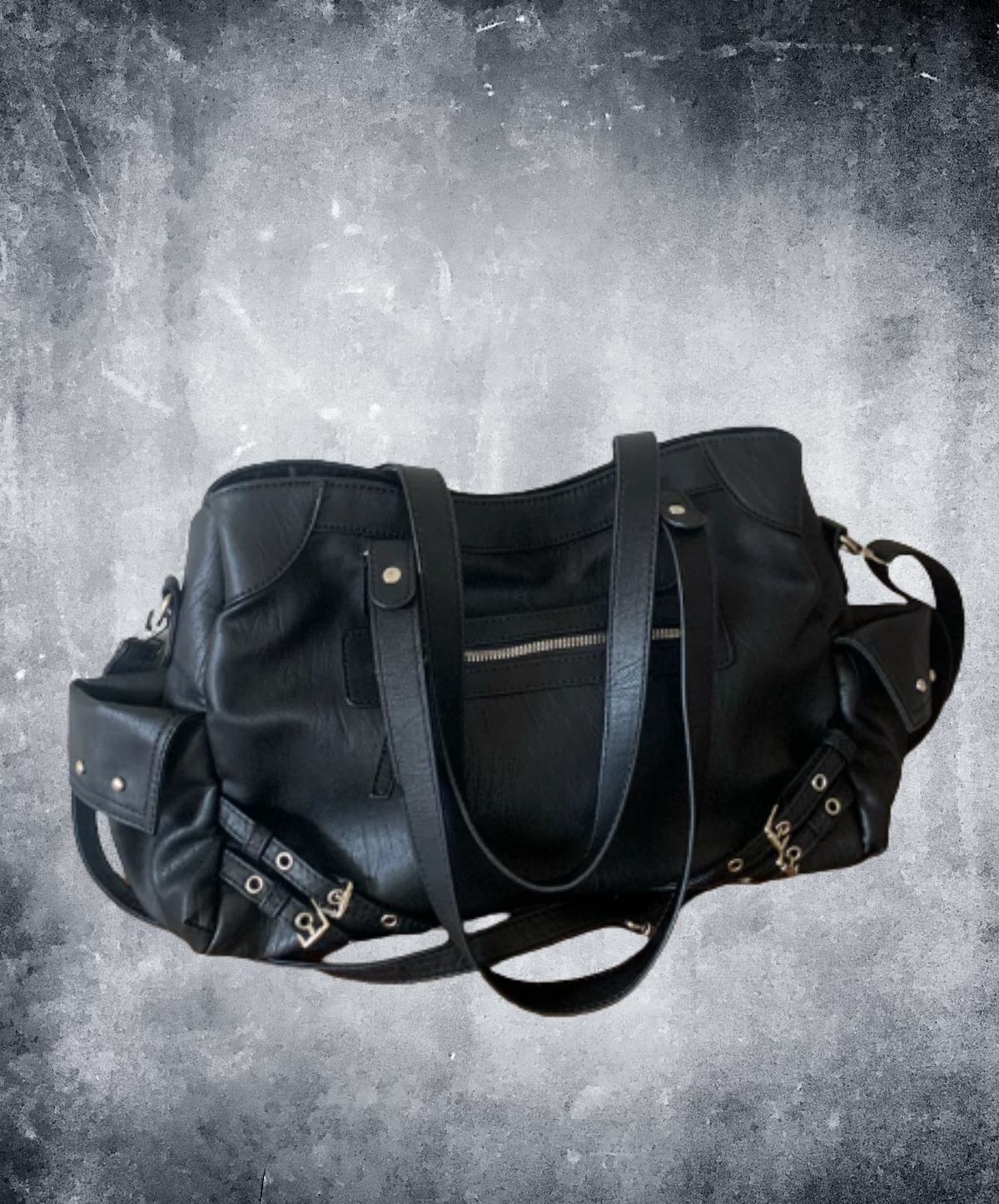 boston-style eyelet-detail belt bag EN3252