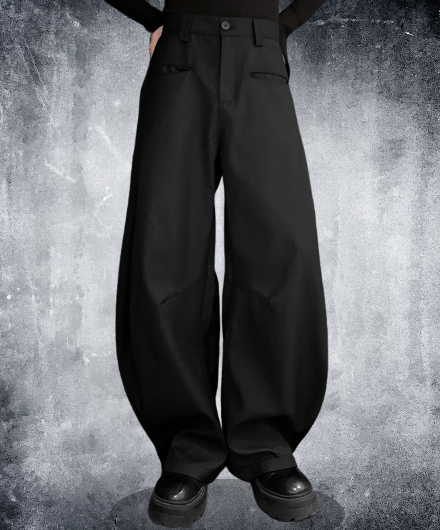 unisex clean silhouette wide pants EN2491