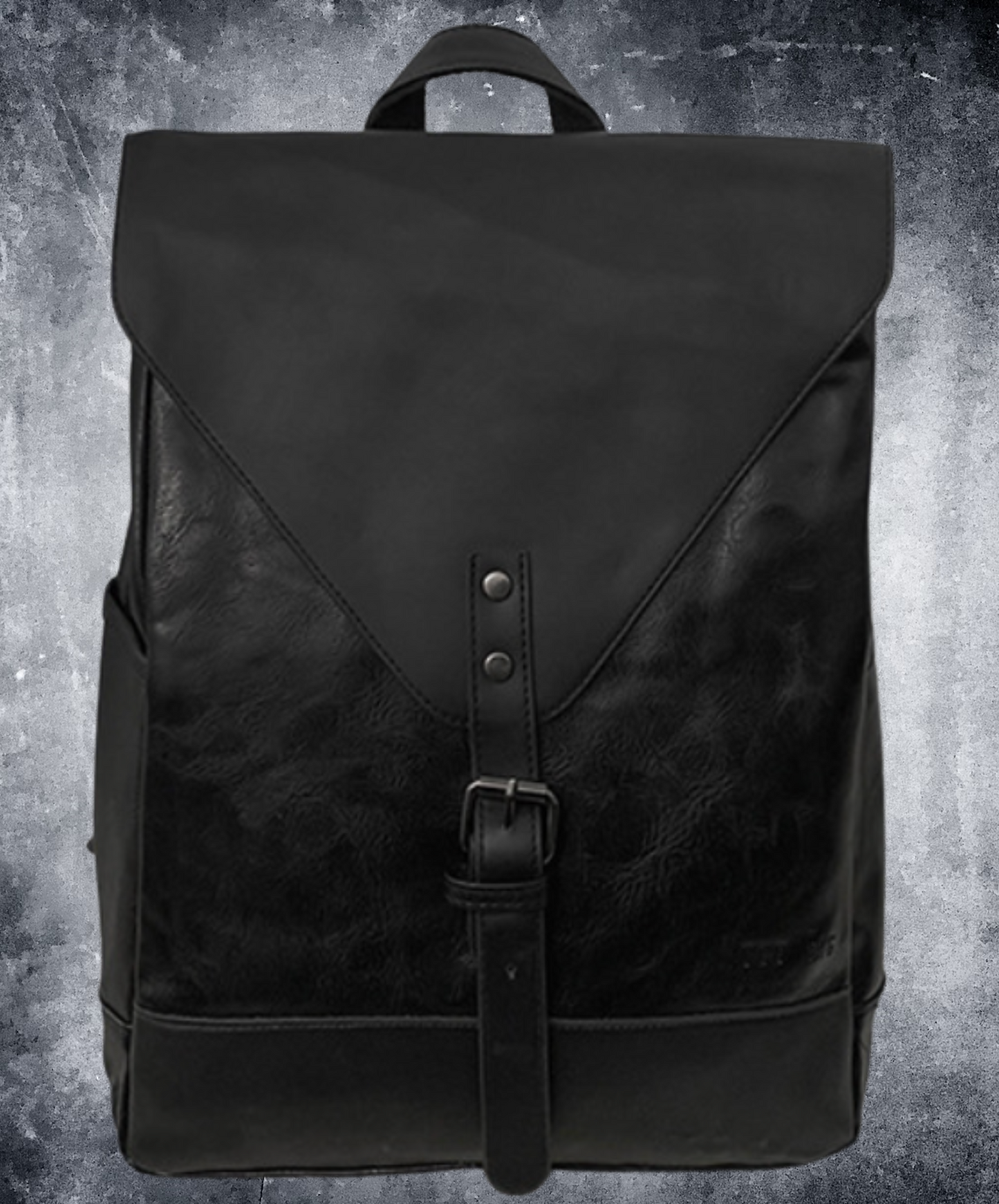 realistic textured triangular flap backpack bag EN2106