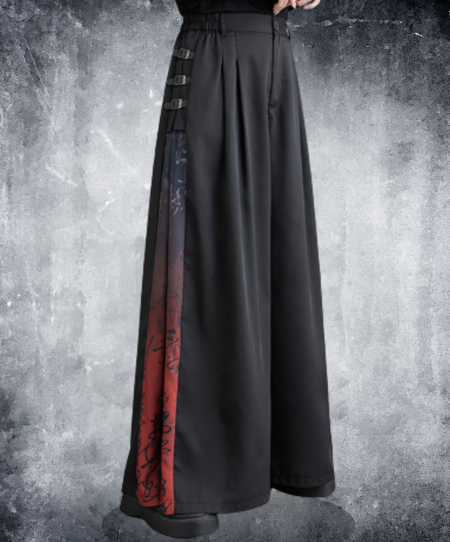 color print side parts hakama pants EN2001