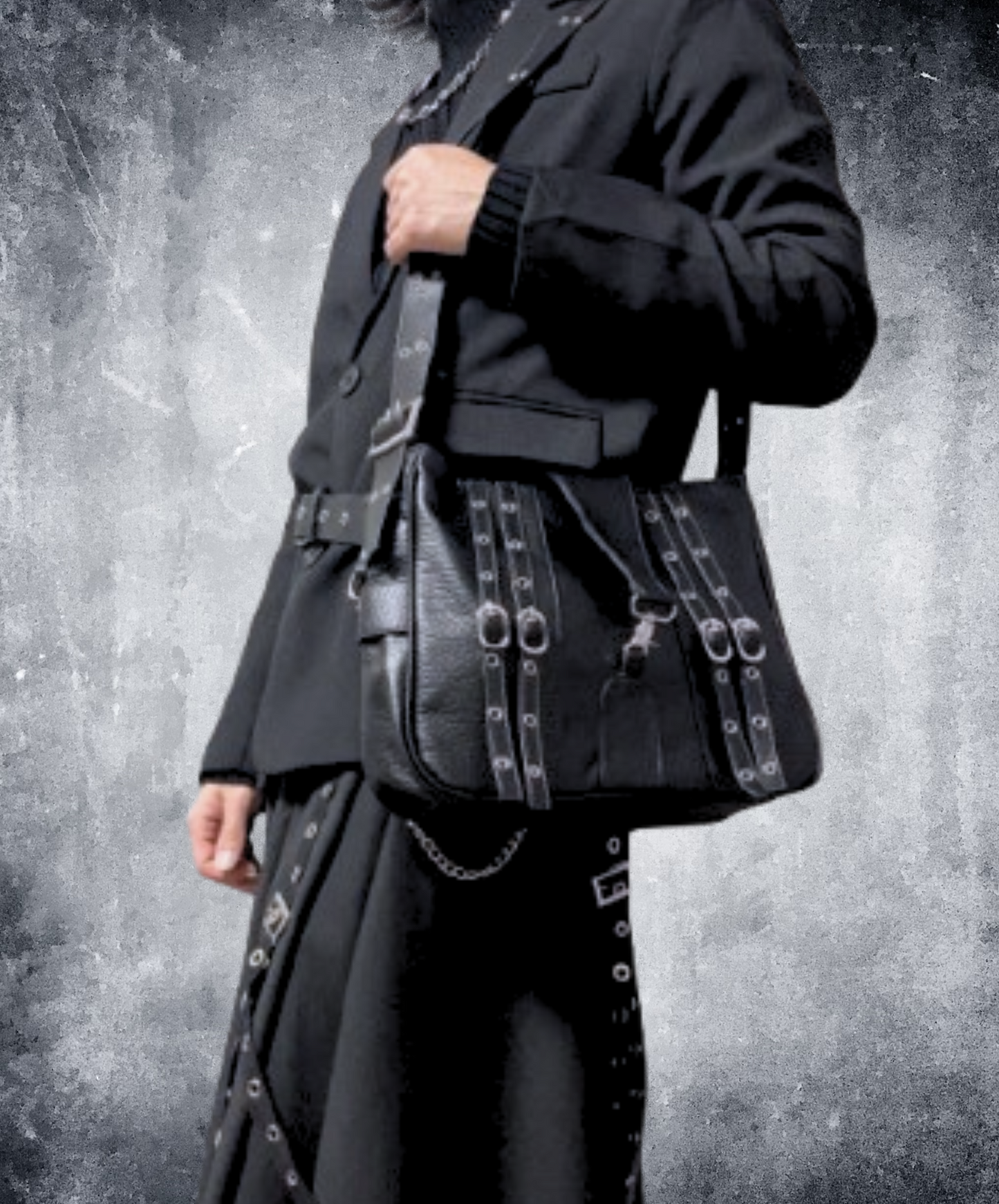 dark punk style bag EN1881