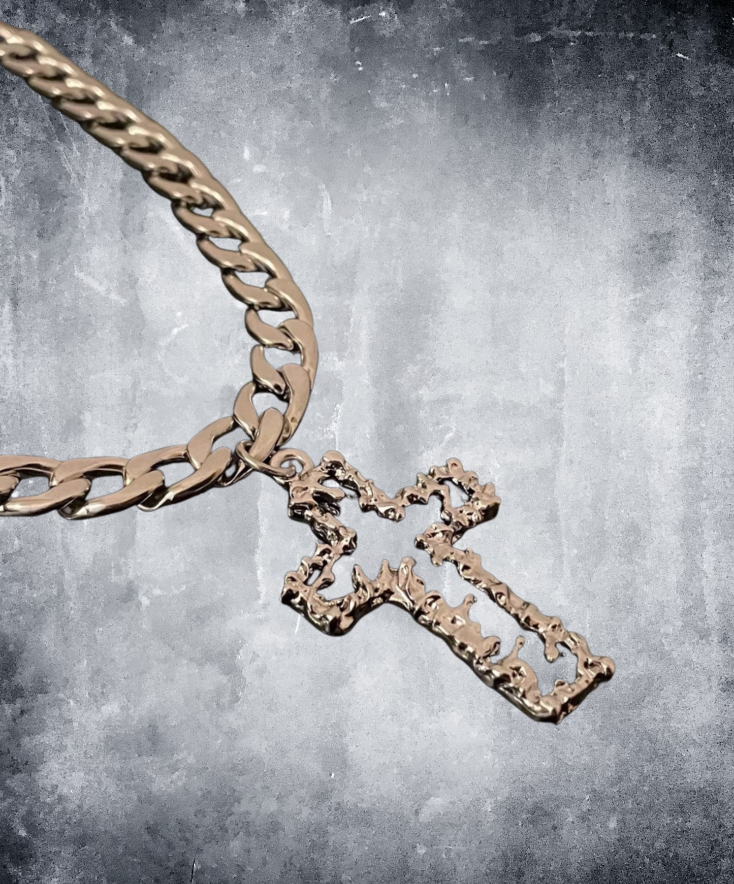 retro black cross pendant necklace EN2598