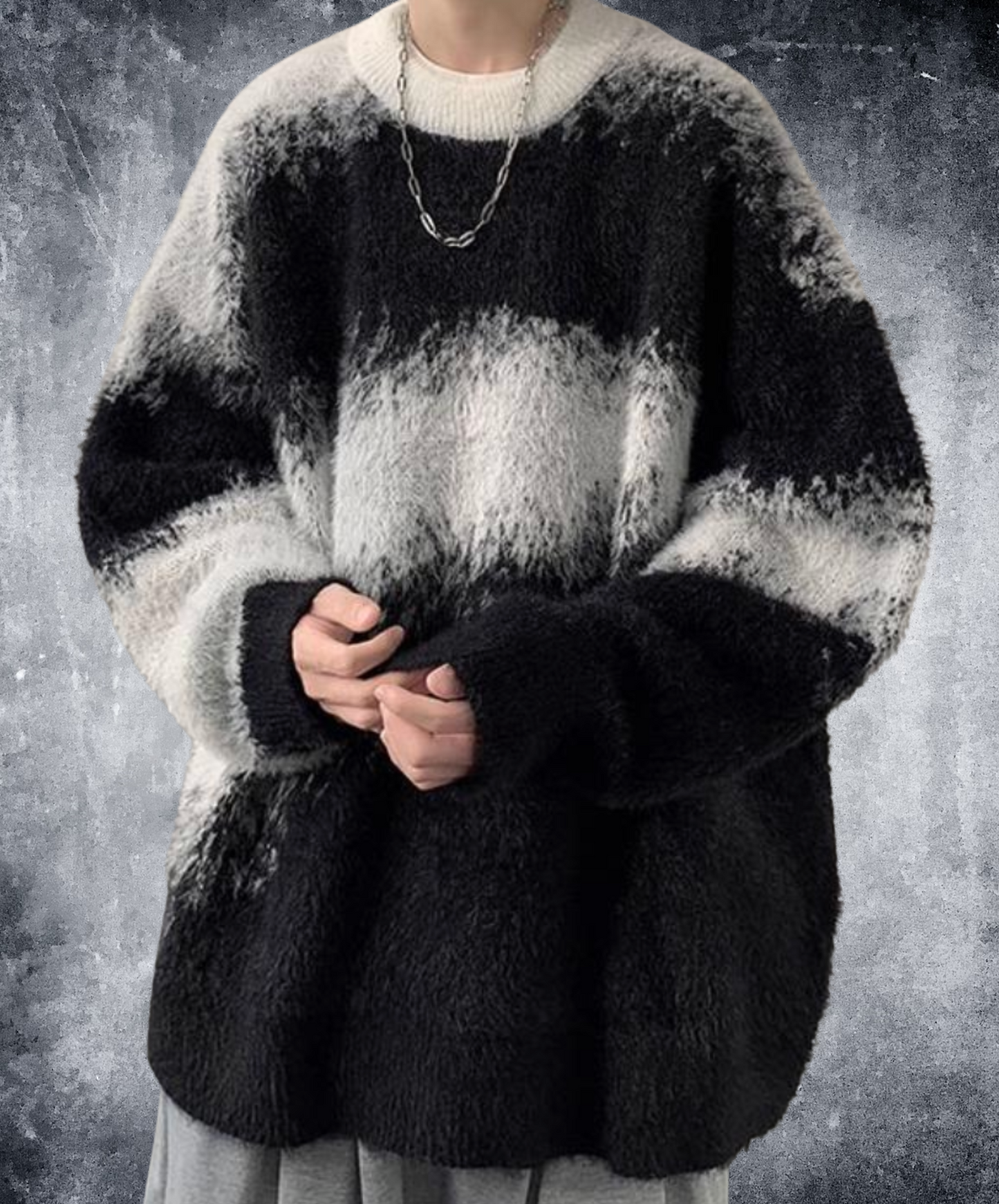 colorblock crew neck sweater EN2616