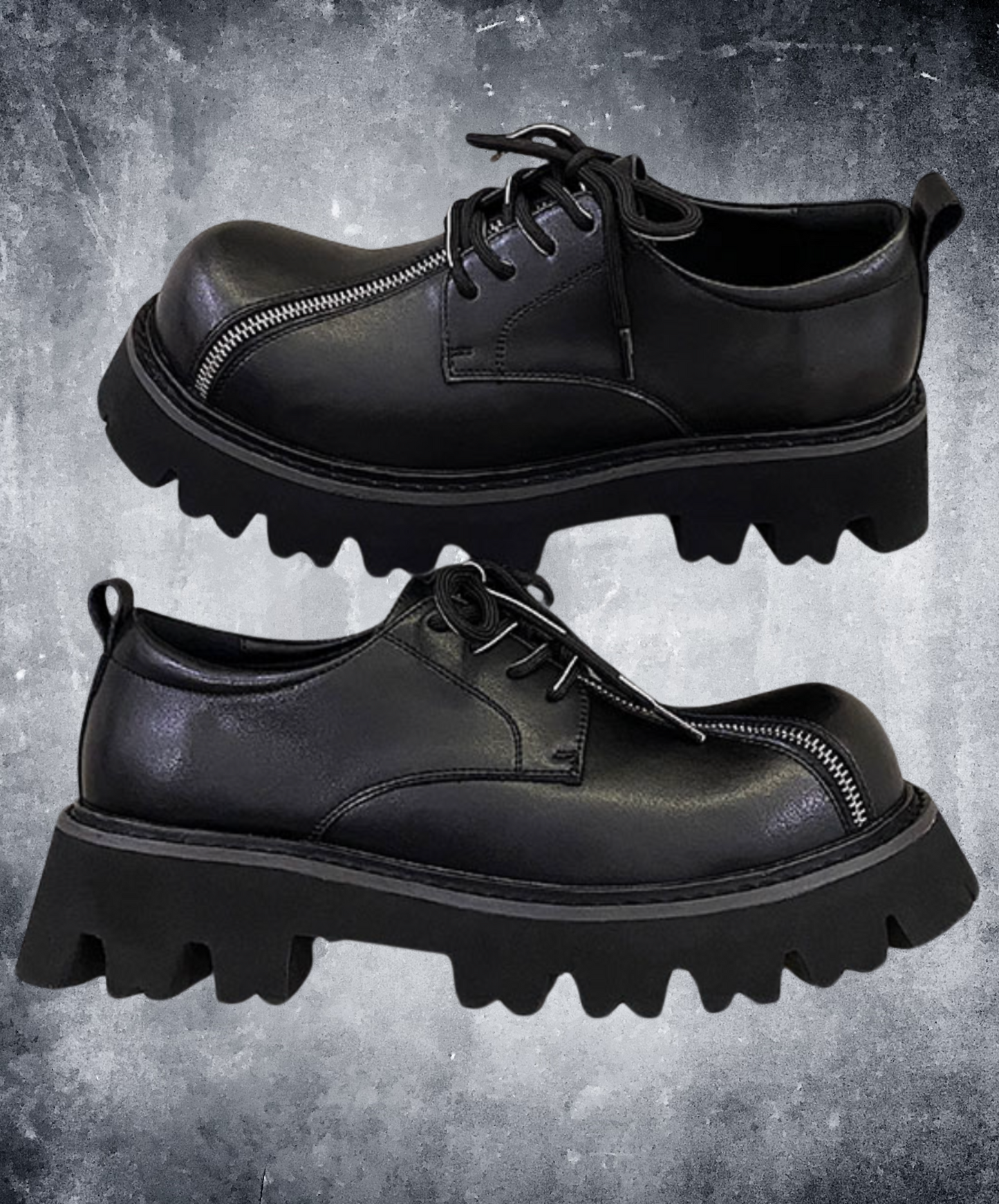 diagonal zipper design shoes EN2080