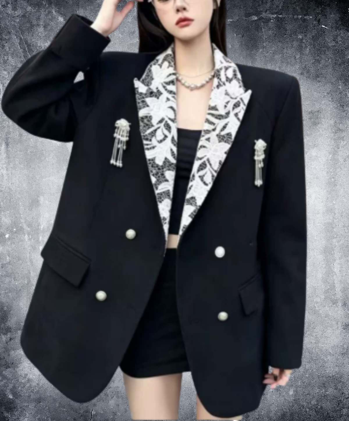 jellyfish-themed decoration jacket EN3180