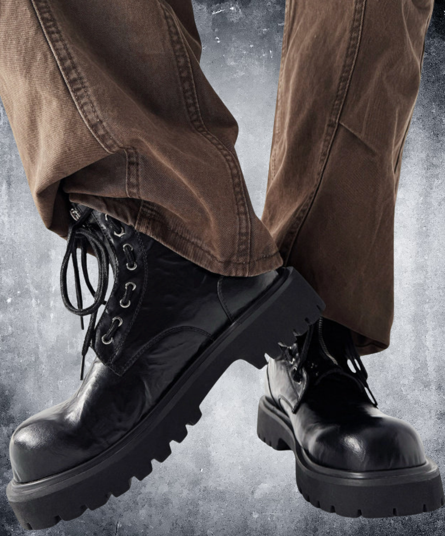 mid heel round toe retro boots EN2681