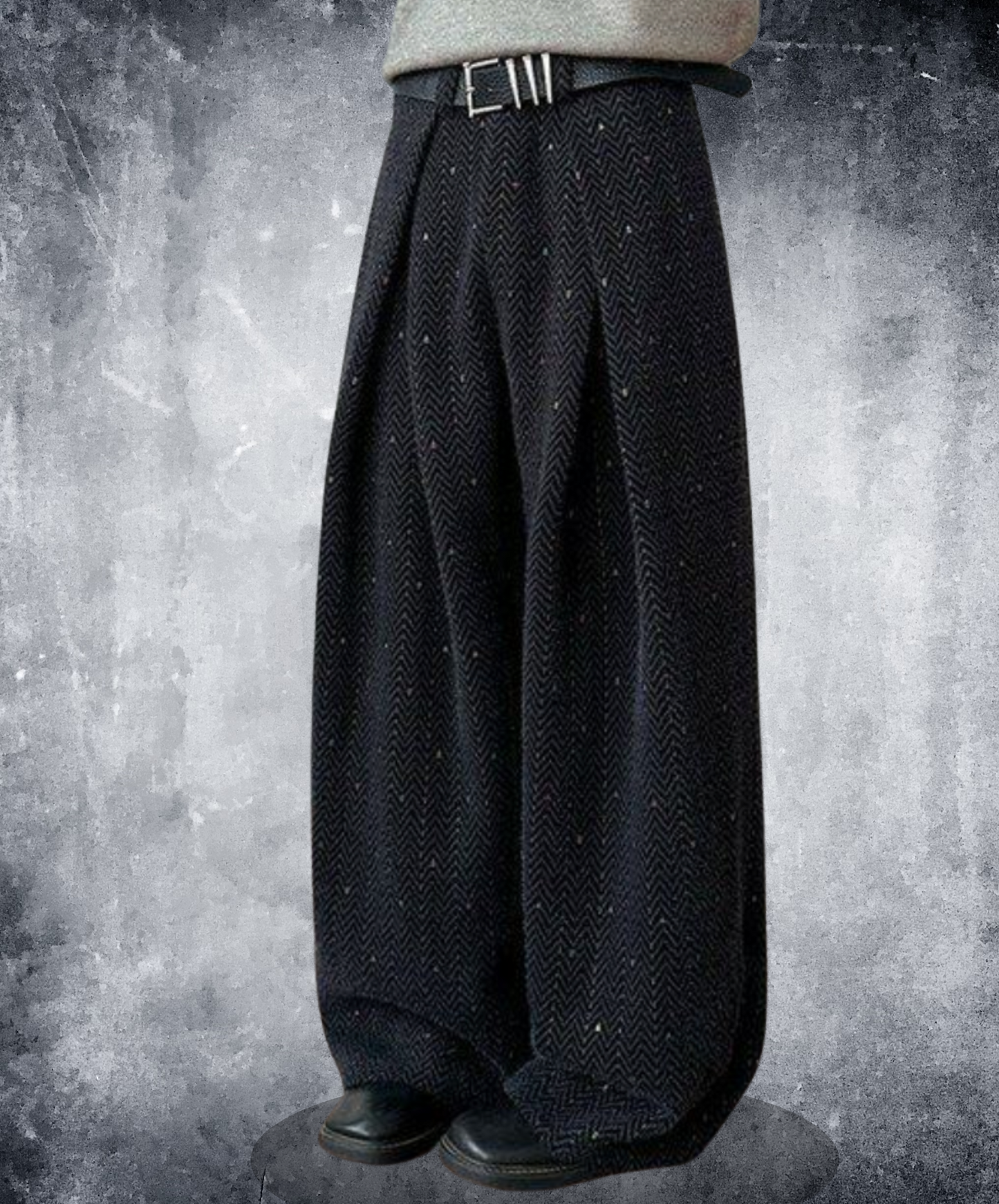 embroidery stripes wide pants EN2650