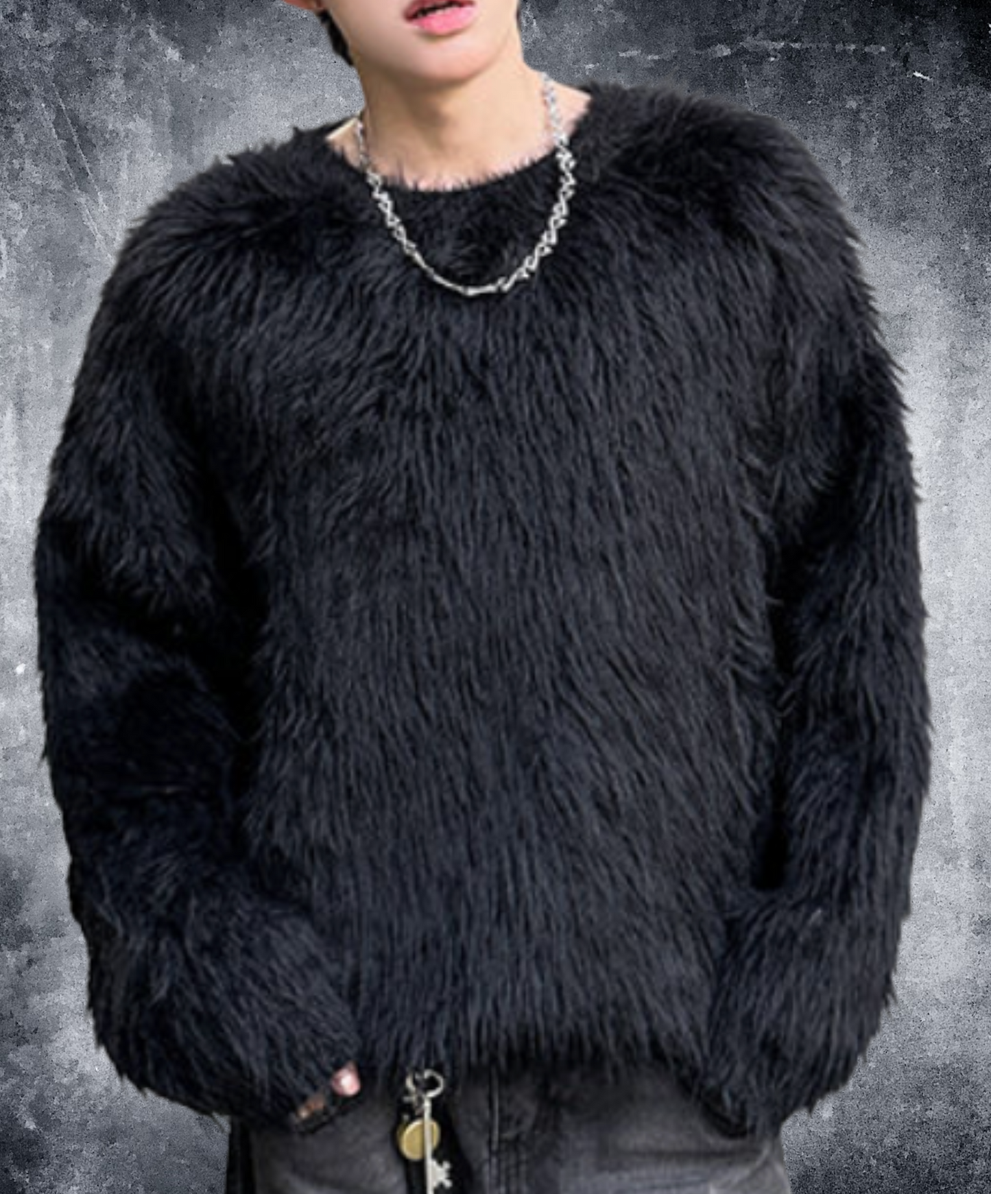 mink-like fleece sweater EN2589