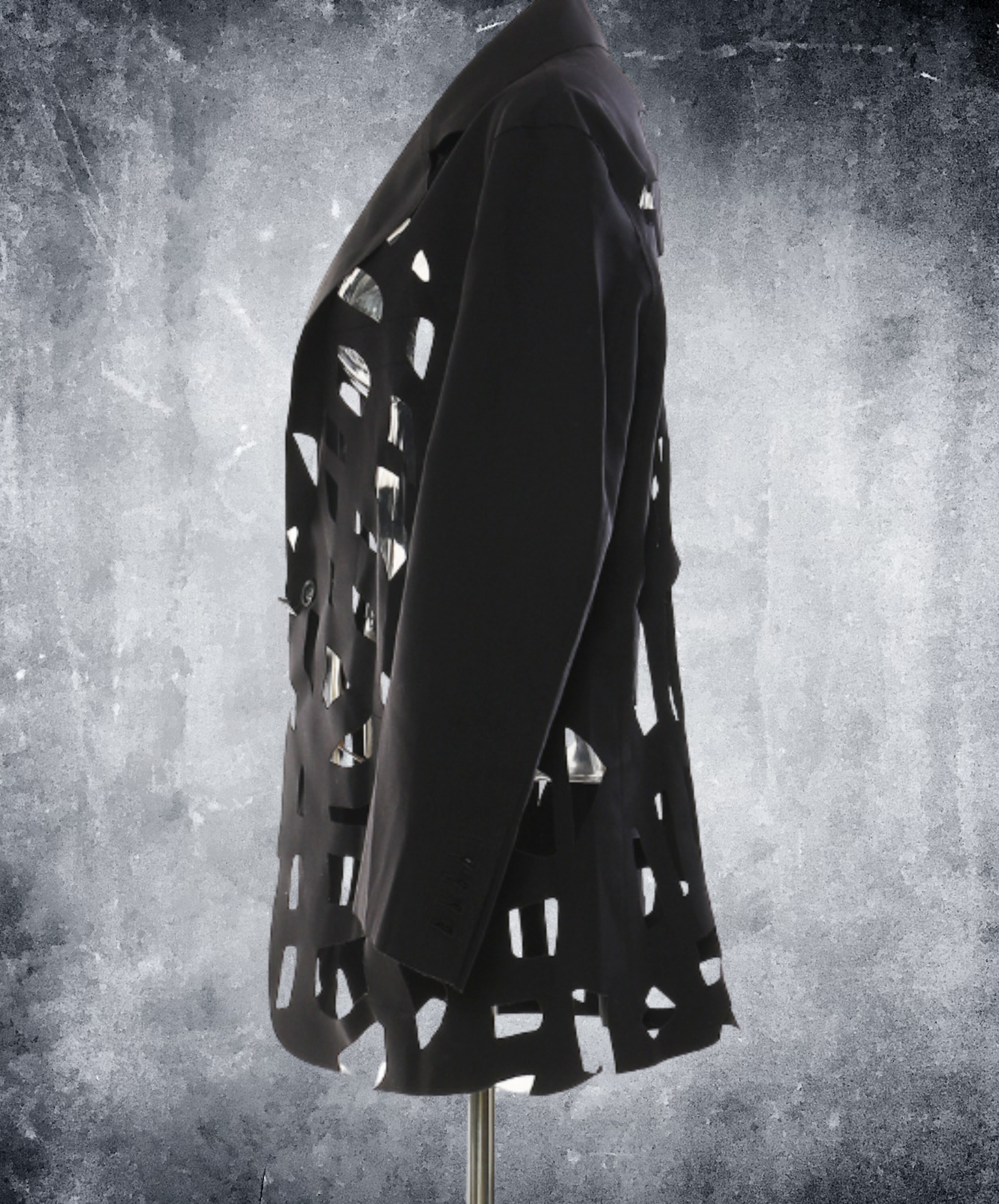 dark artistic cutout jacket EN3081