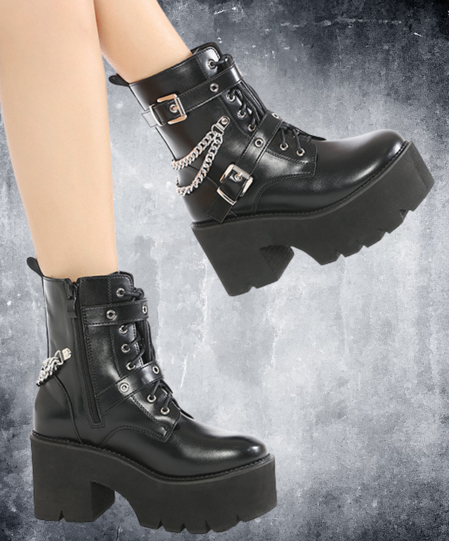 double chain smooth boots EN2395