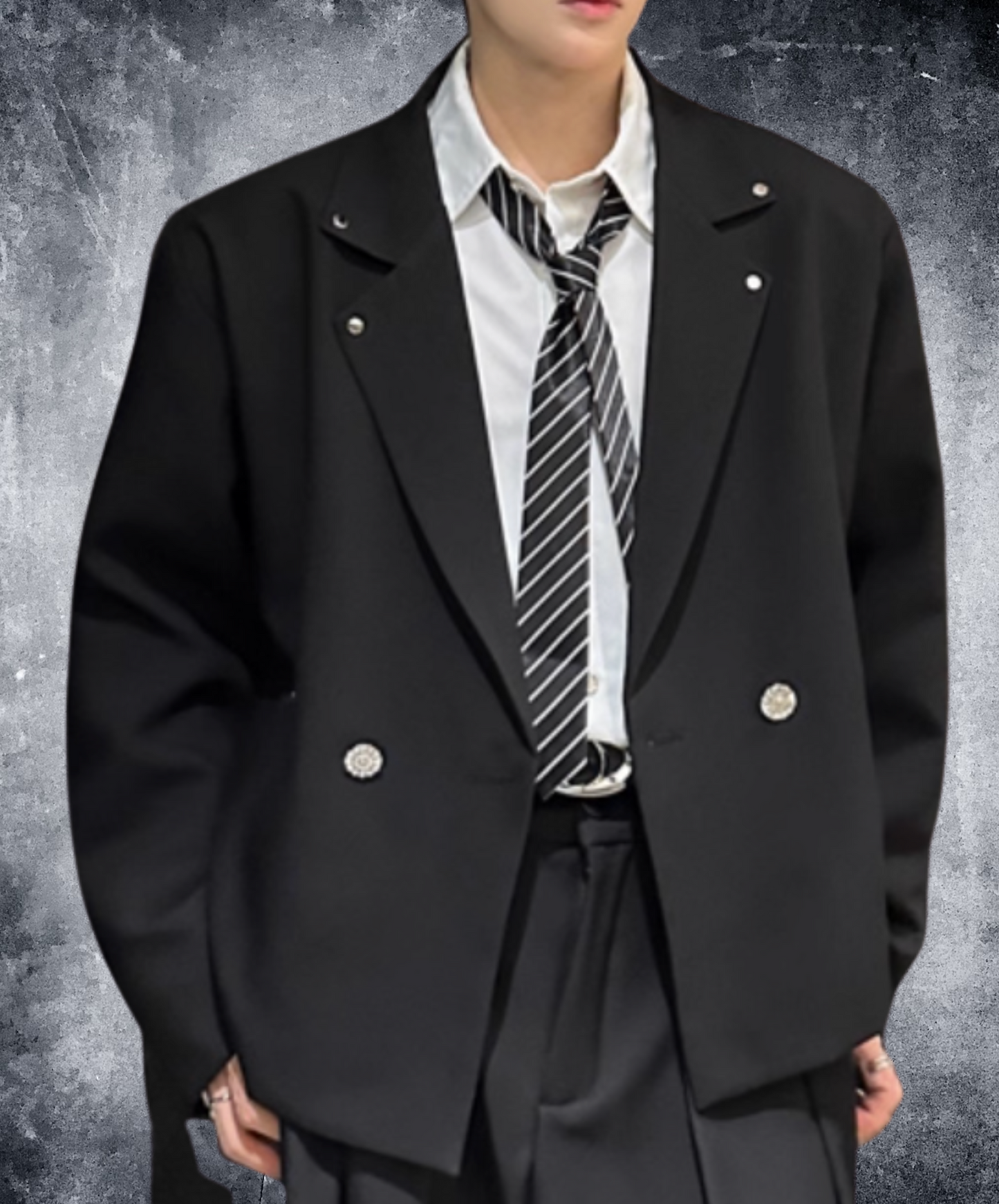 rivet decoration short jacket EN2433