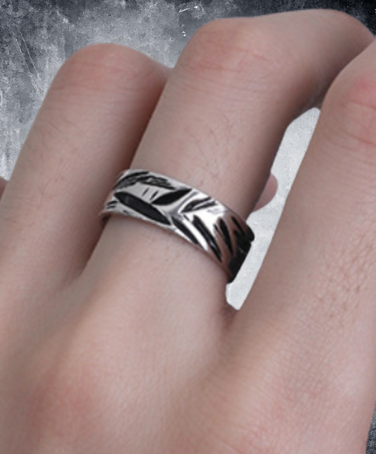 slash design s925 free size ring EN2565