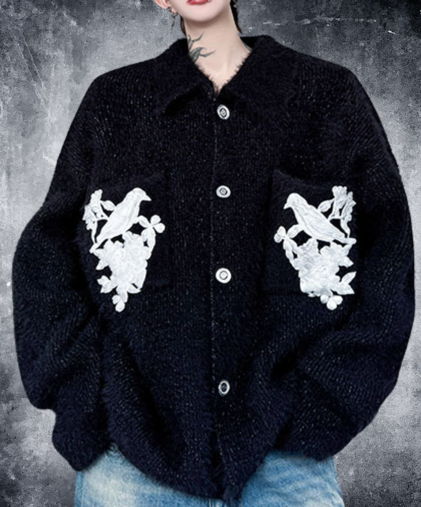 with embroidered pocket jacket EN2522