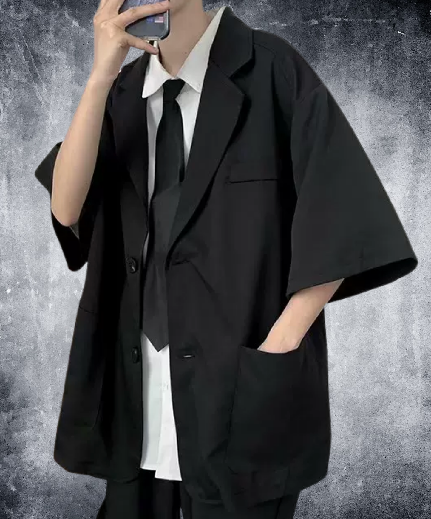 lightweight, draped short length jacket EN2855