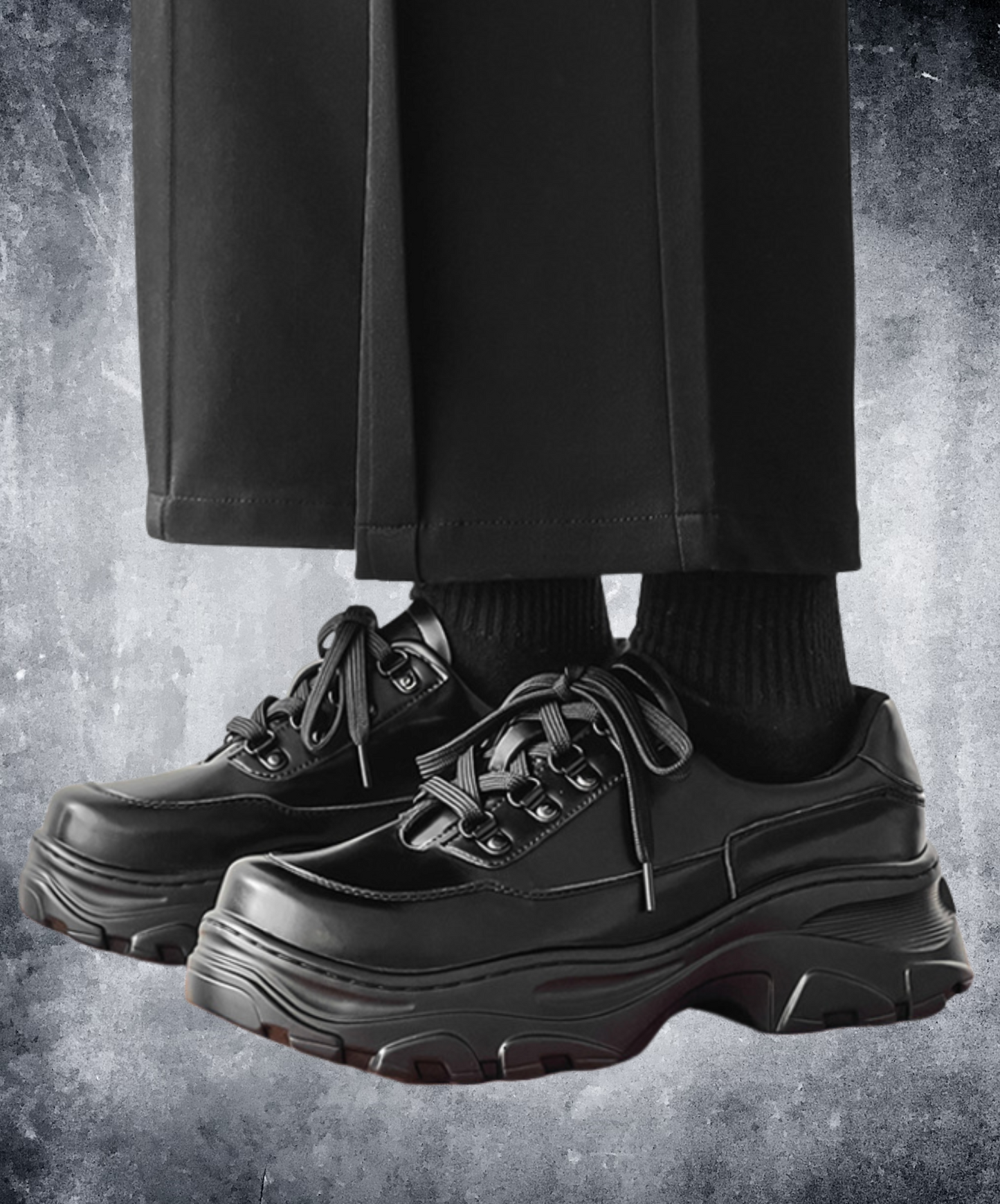 square toe lace-up casual shoes EN2499