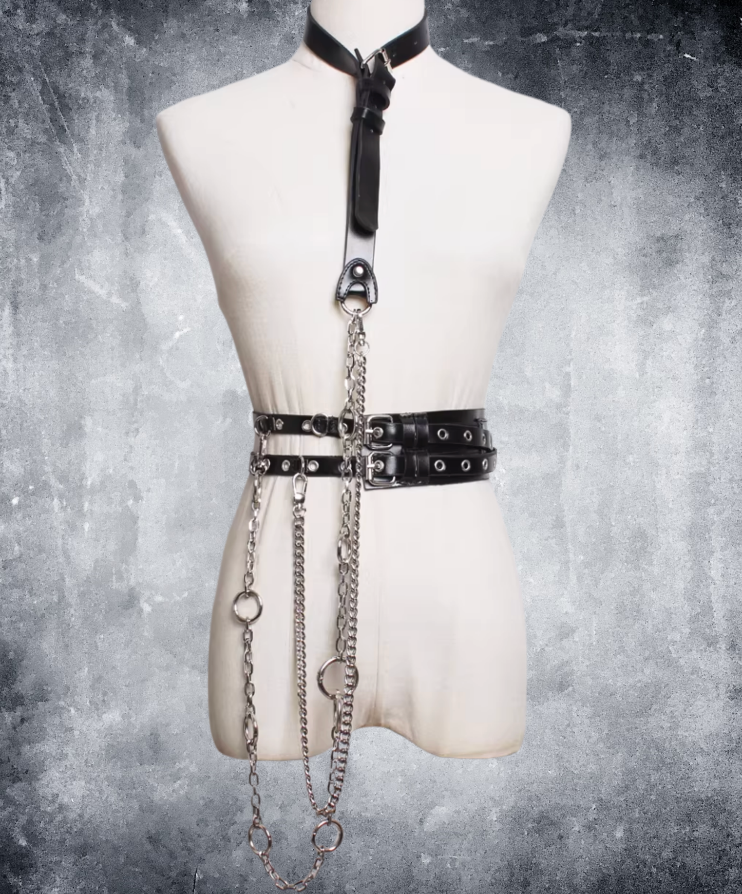 punk-style off-shoulder waist chain belt EN2790