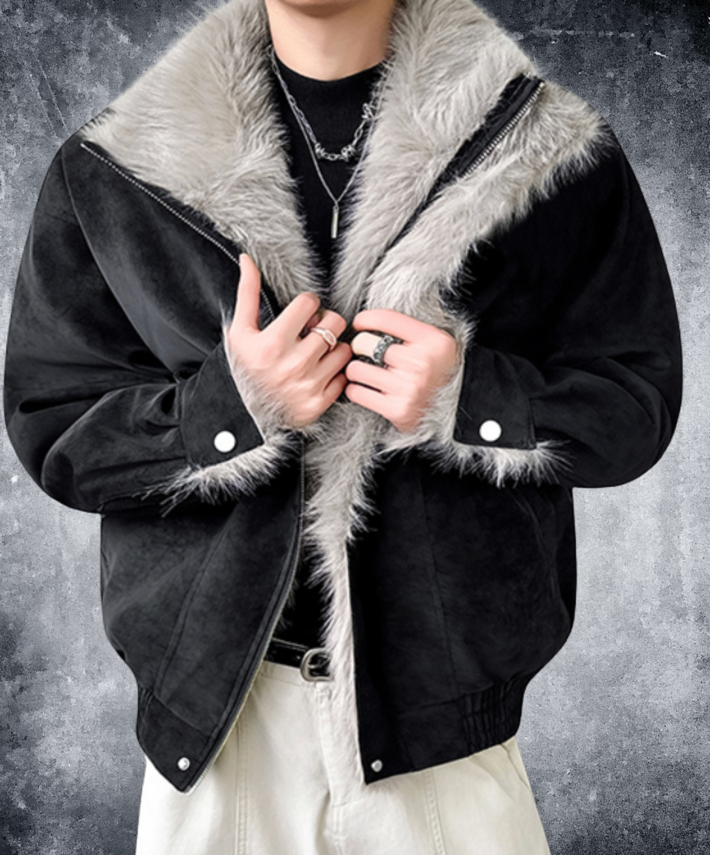 eagle suede fleece lining jacket EN2593