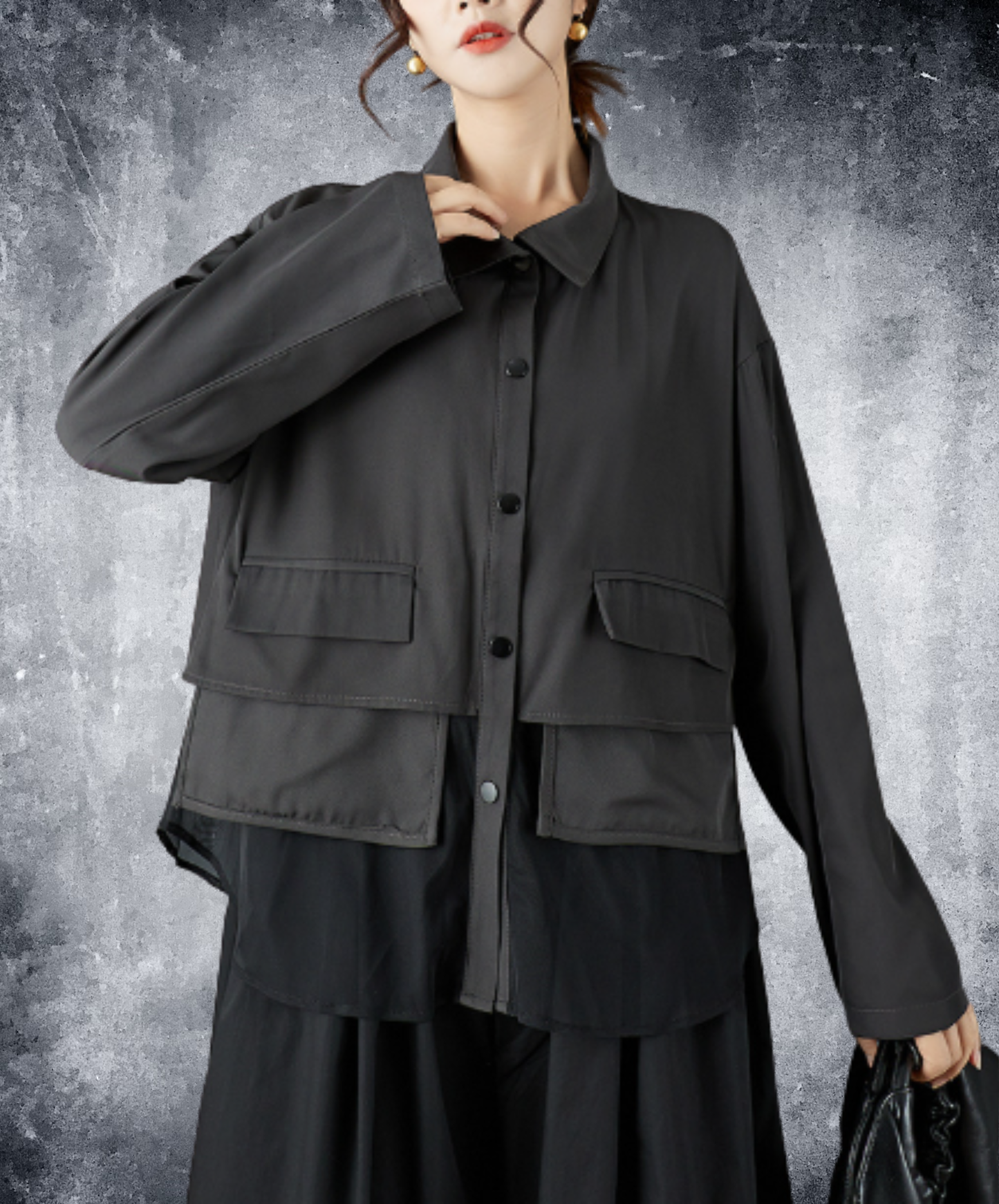 military-style design shirt EN3100