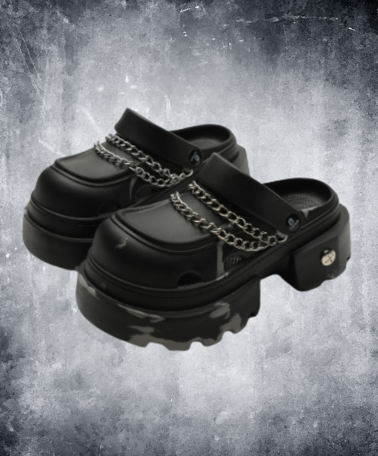 dark punk chain sandals EN2929