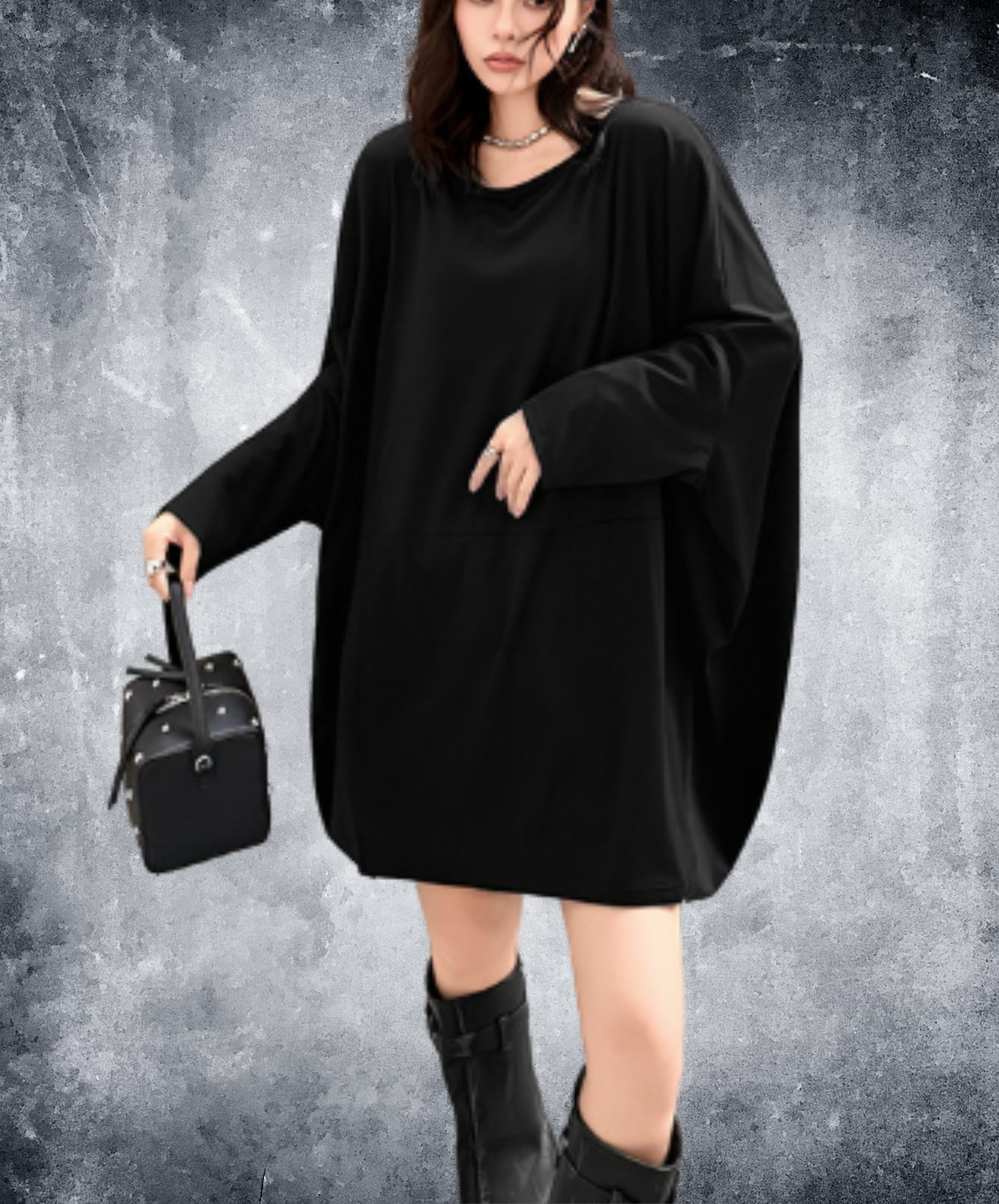 dolman-sleeve mid-length t-shirt EN3002