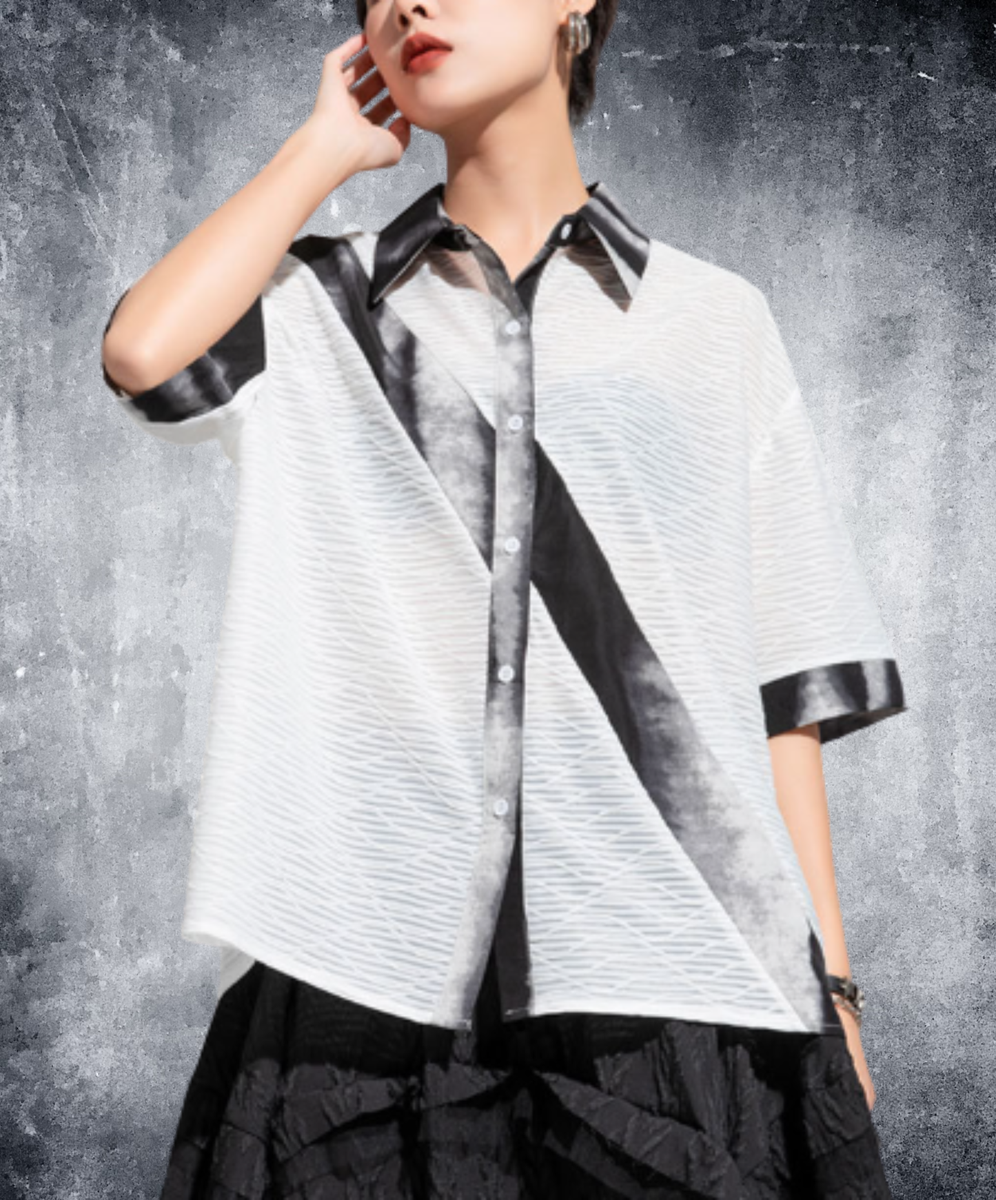 lightweight patchwork shirt EN2941