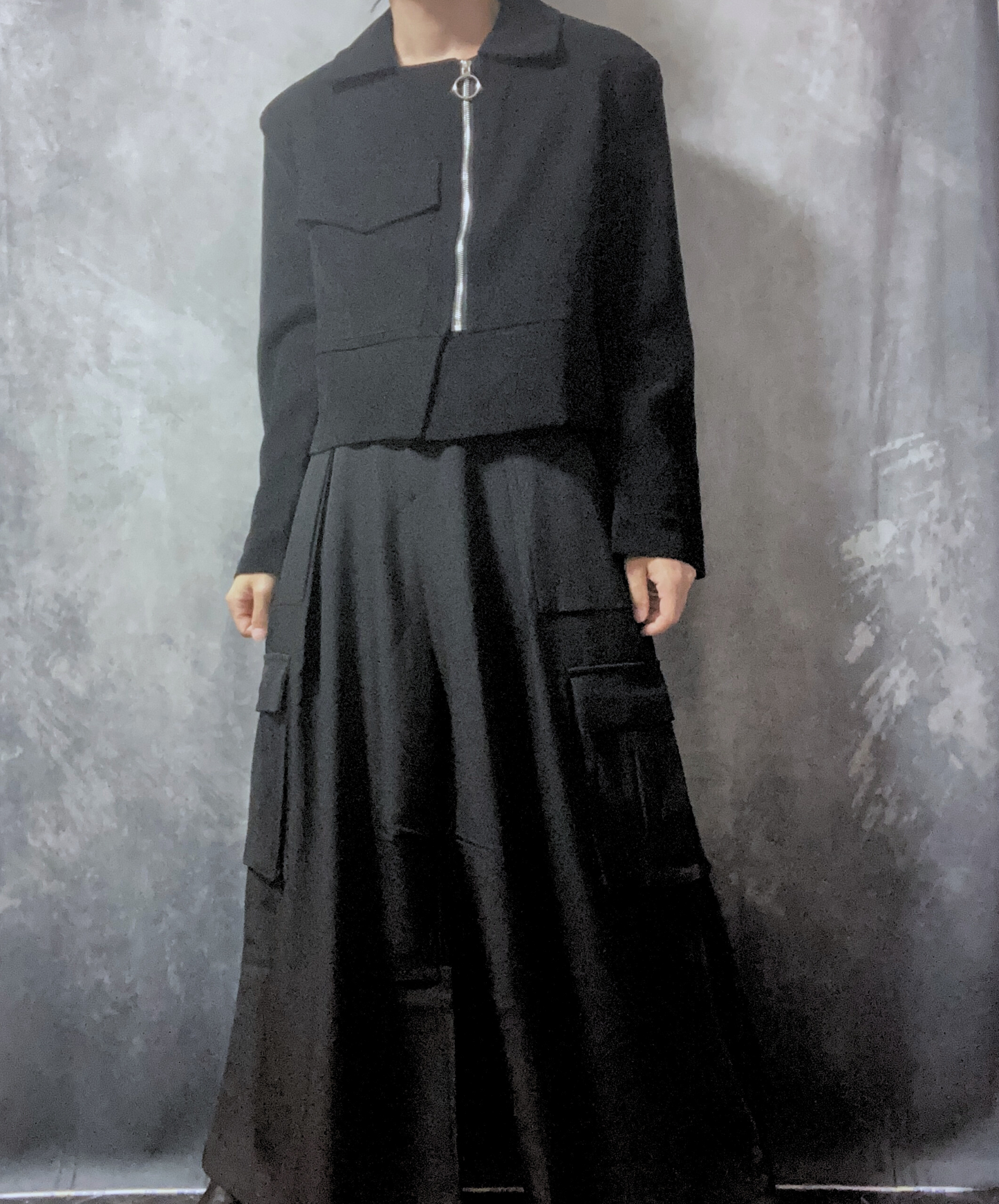 【style58】dark mode outfit set EN1858（jacket + pants set）