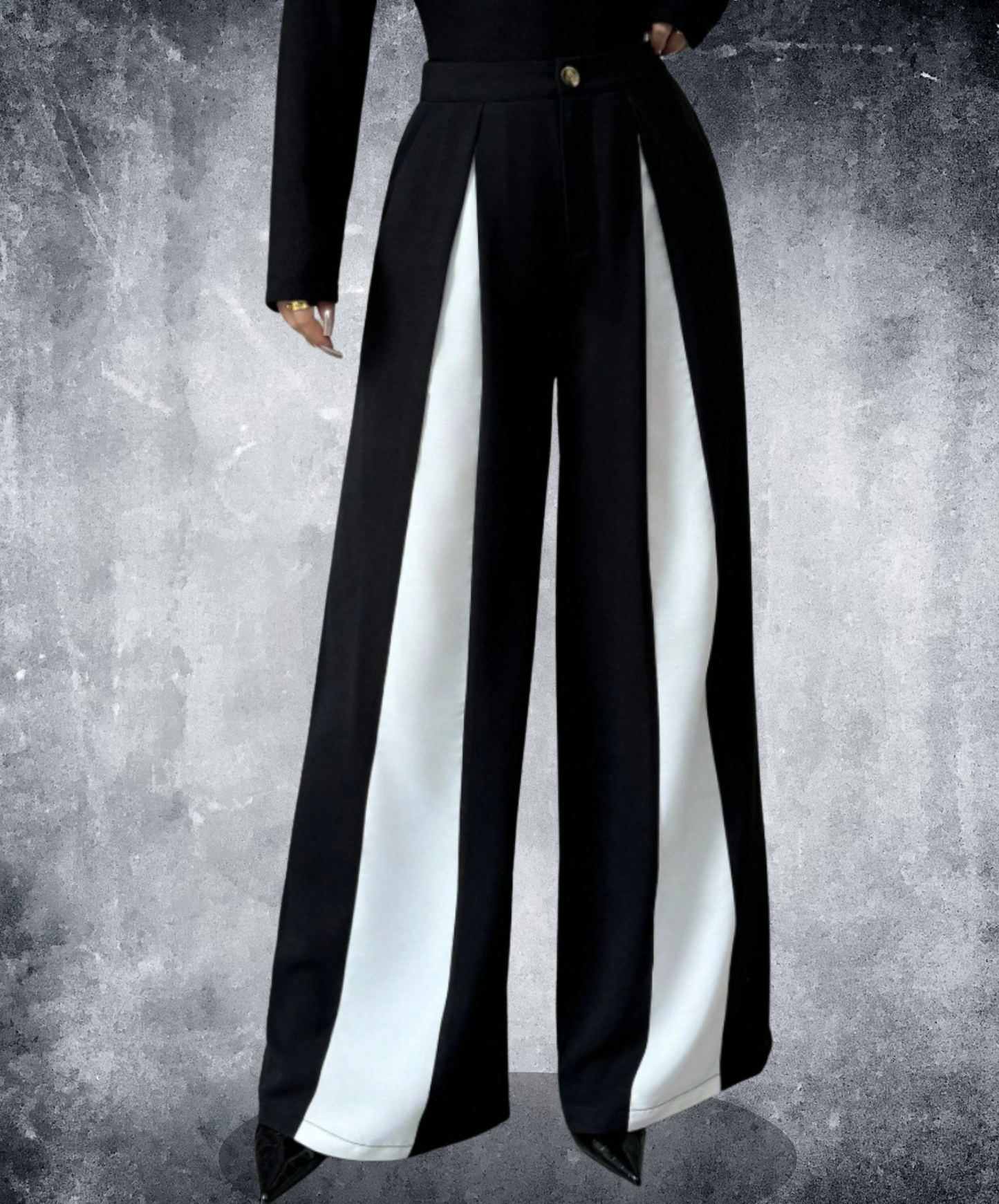 high-waisted flared wide pants EN2867