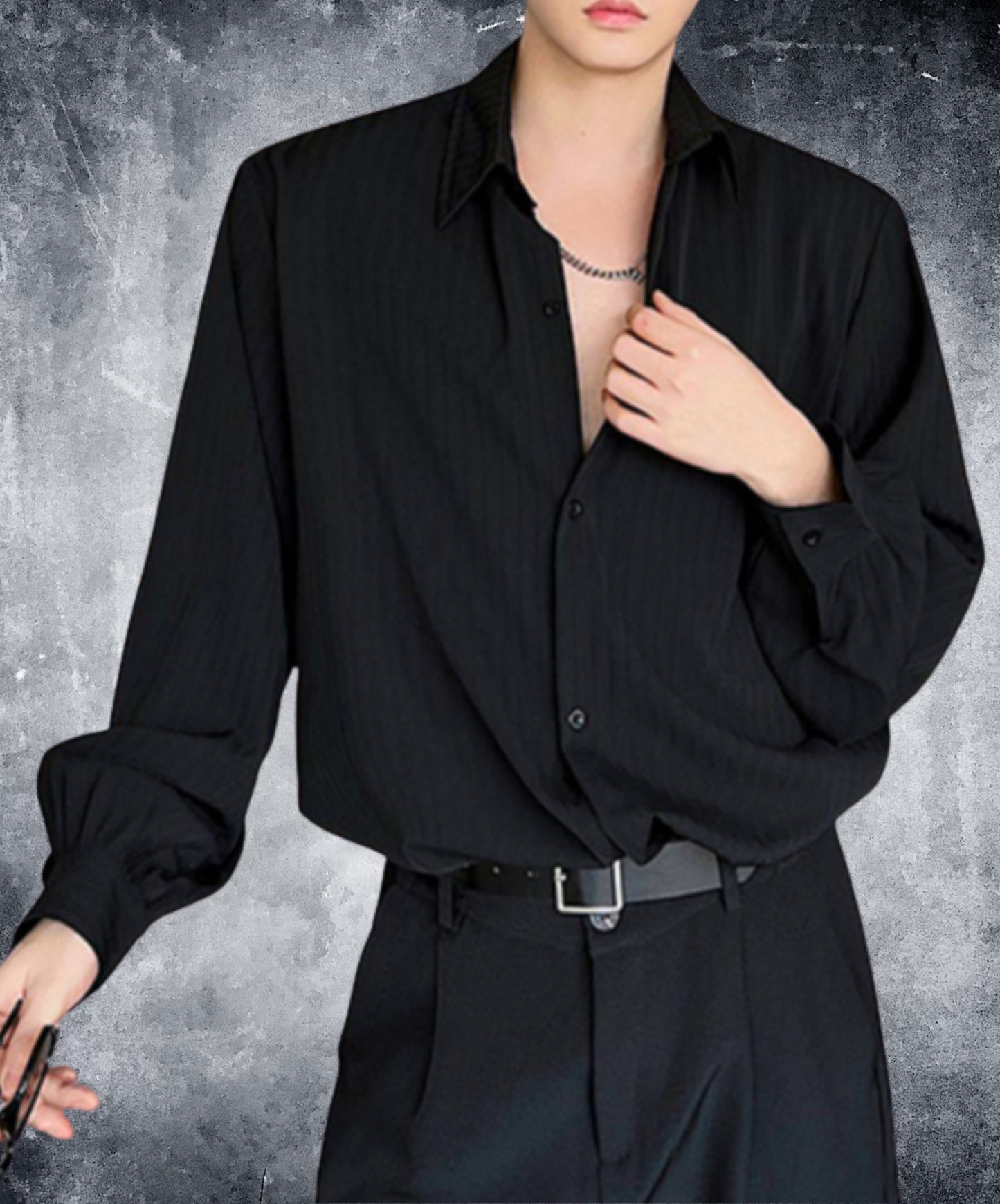 long sleeve relaxed thin shirt EN2686