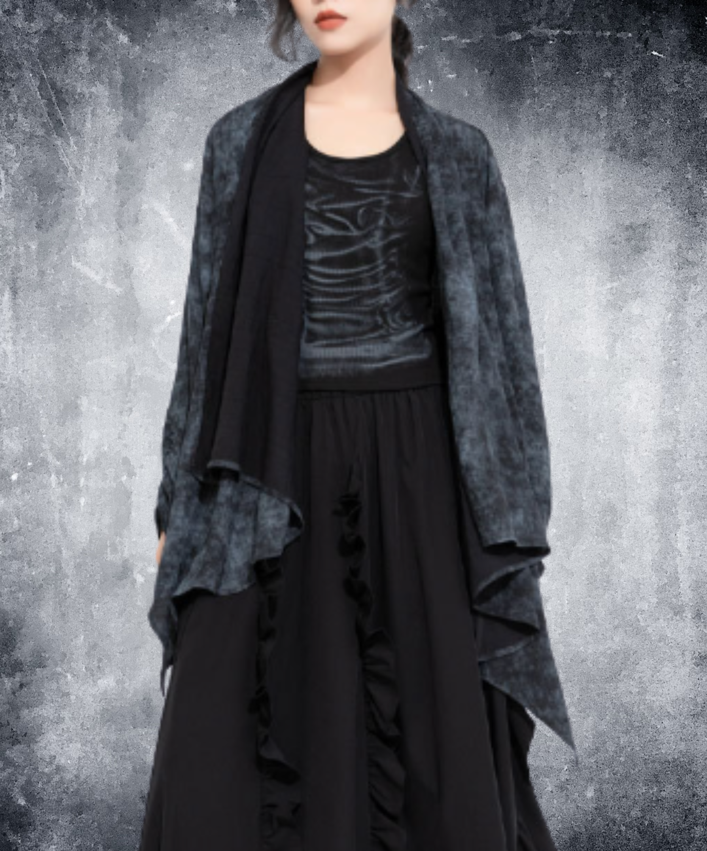 Irregular pattern, lightweight cardigan EN3075