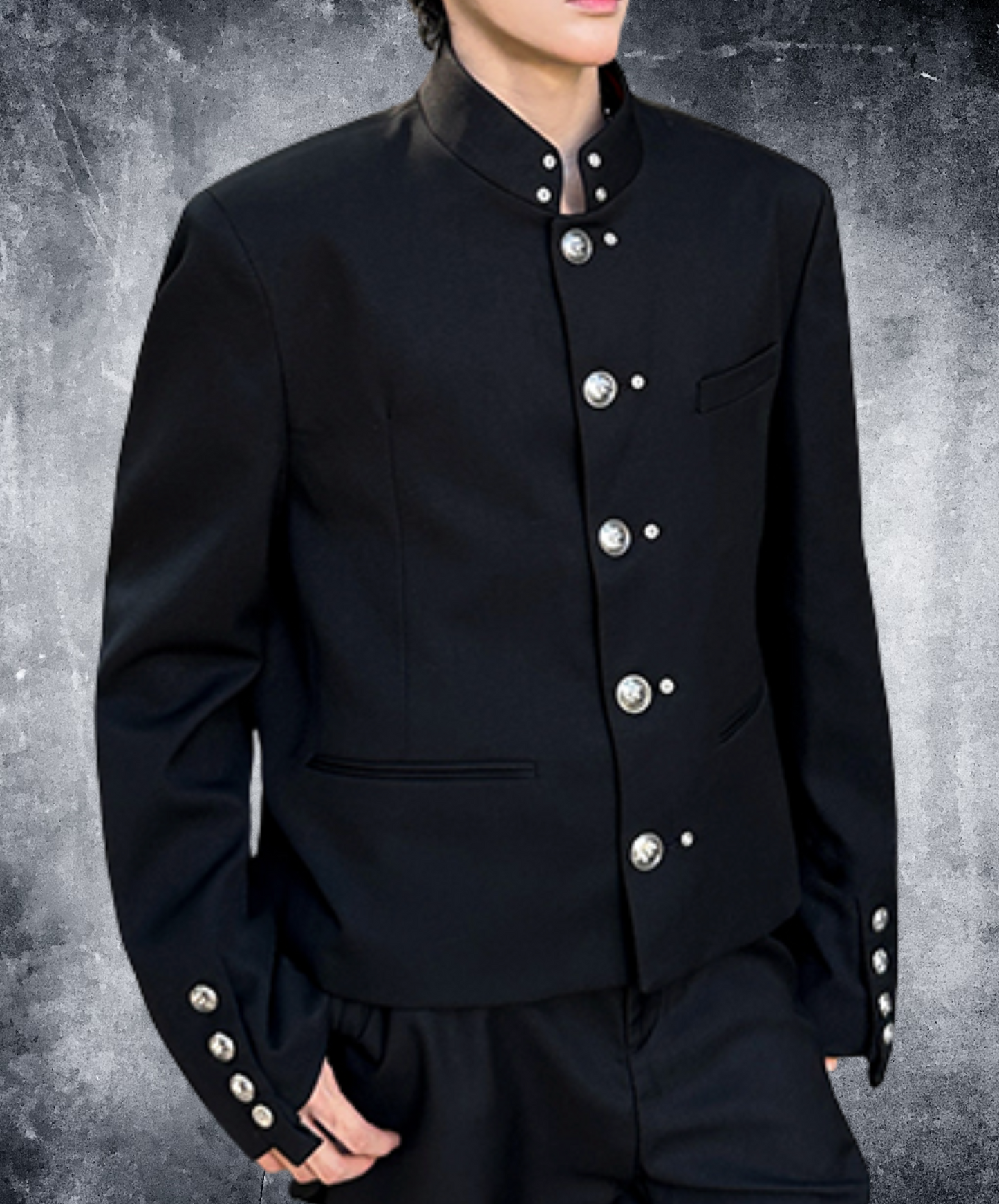 chinese style metal buckle jacket EN2461