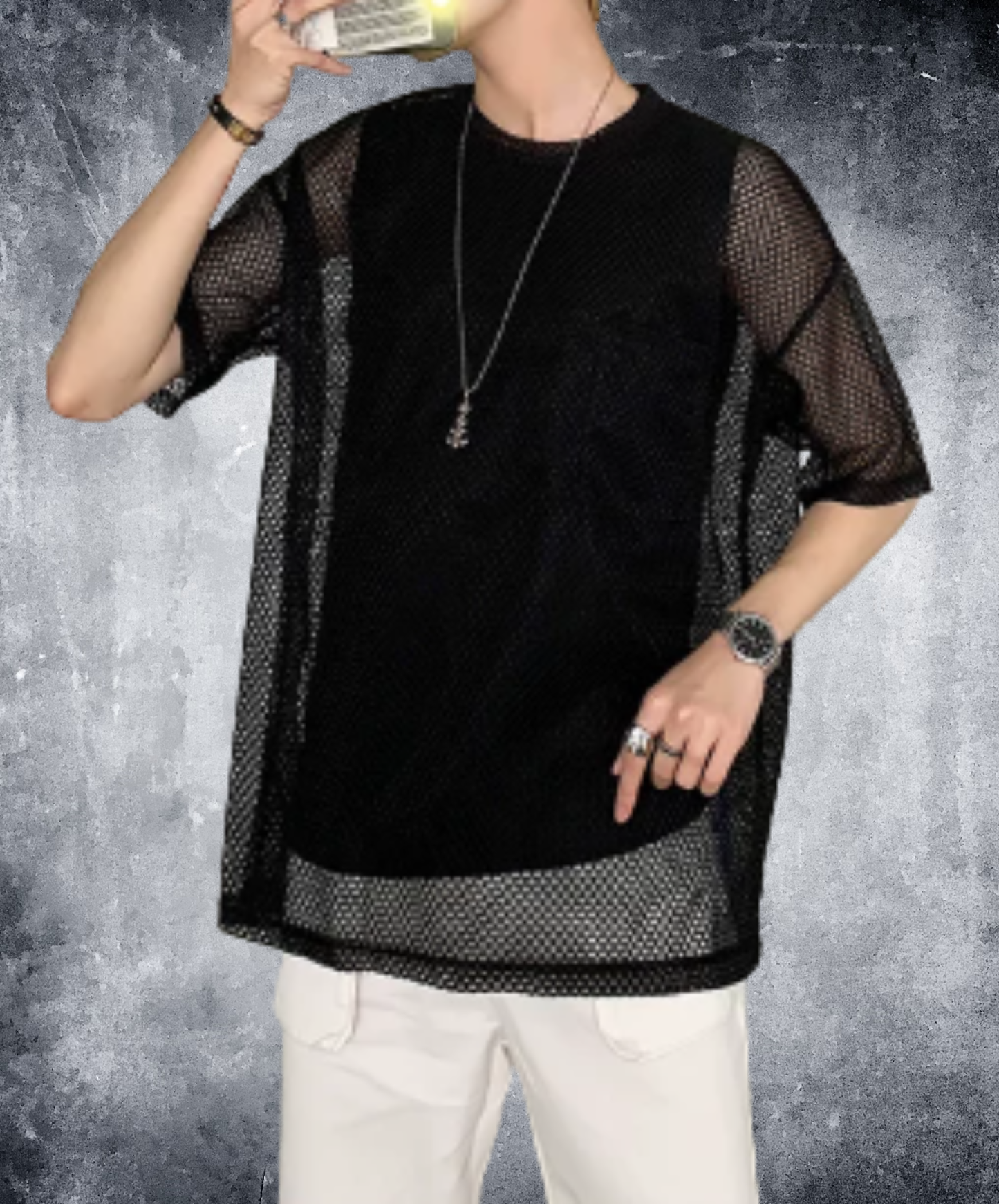 mesh two piece t-shirt EN2928