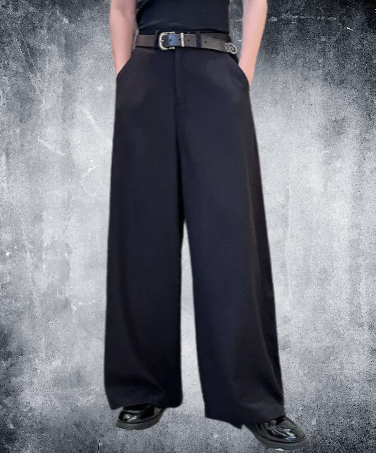 smooth, flowing texture and drape wide pants EN2949