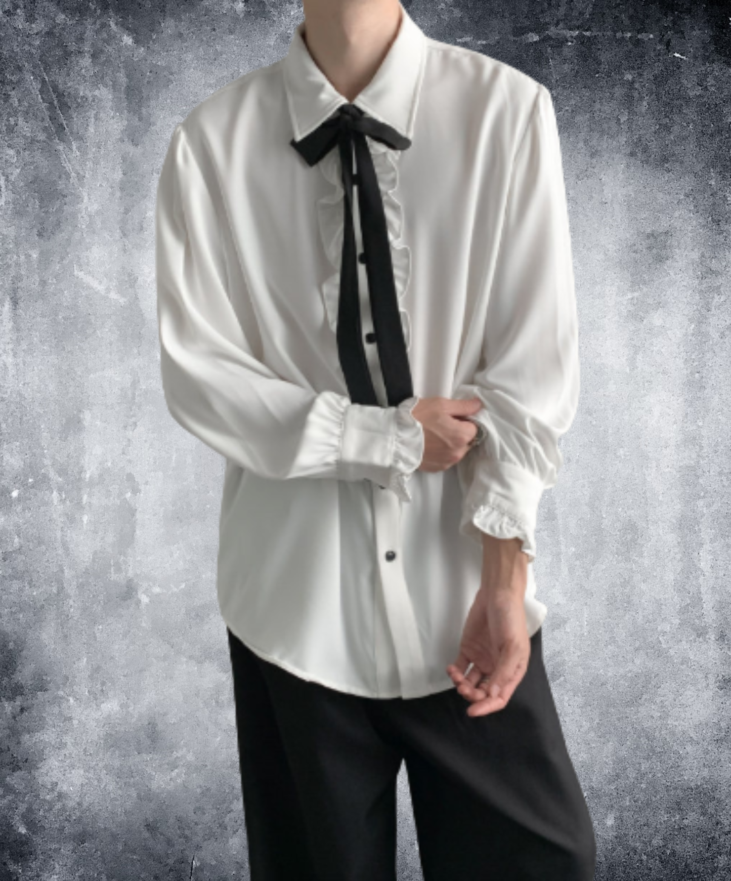 ruffles with tie detail shirt EN3076