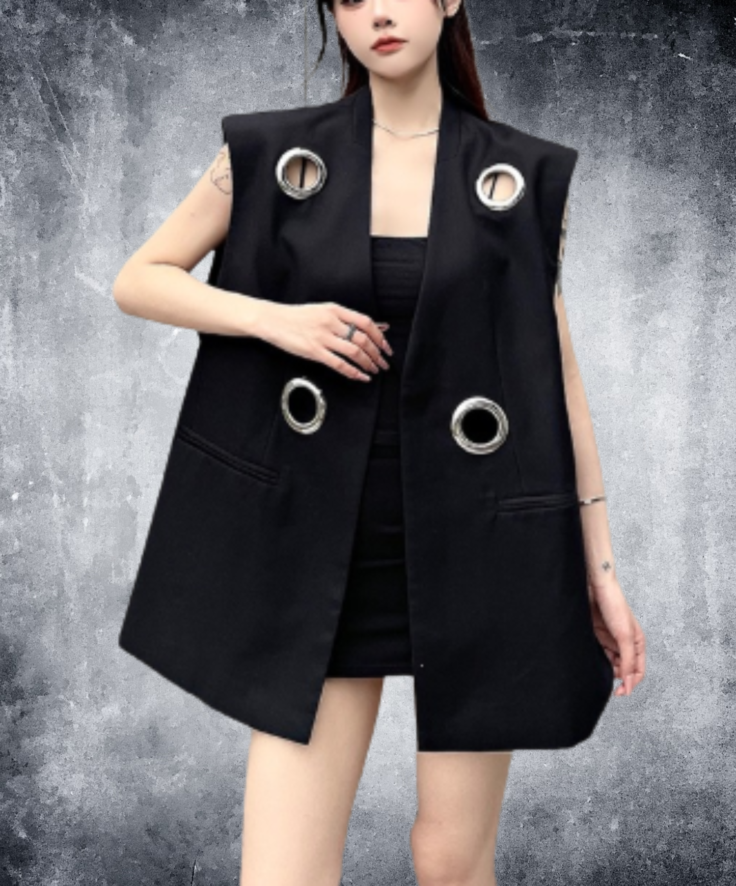 metal ring hole vest  EN3079