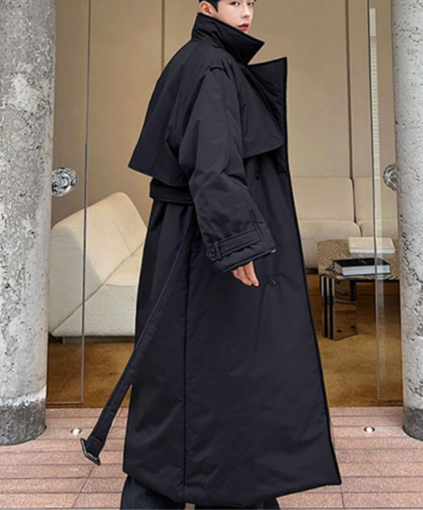 versized double-breasted coat EN2549