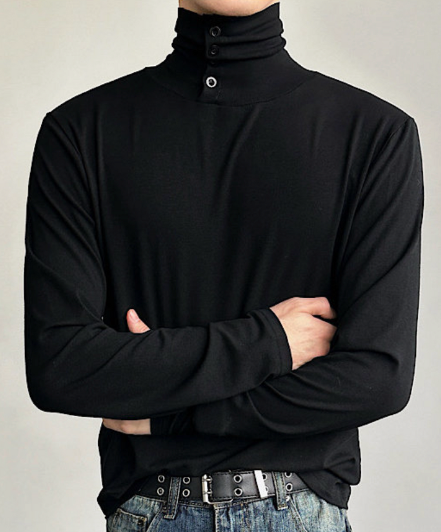 clean fit high neck t-shirt EN2592