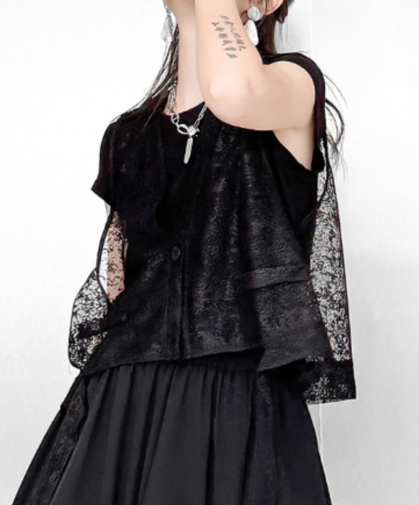 jacquard mesh vest EN2942