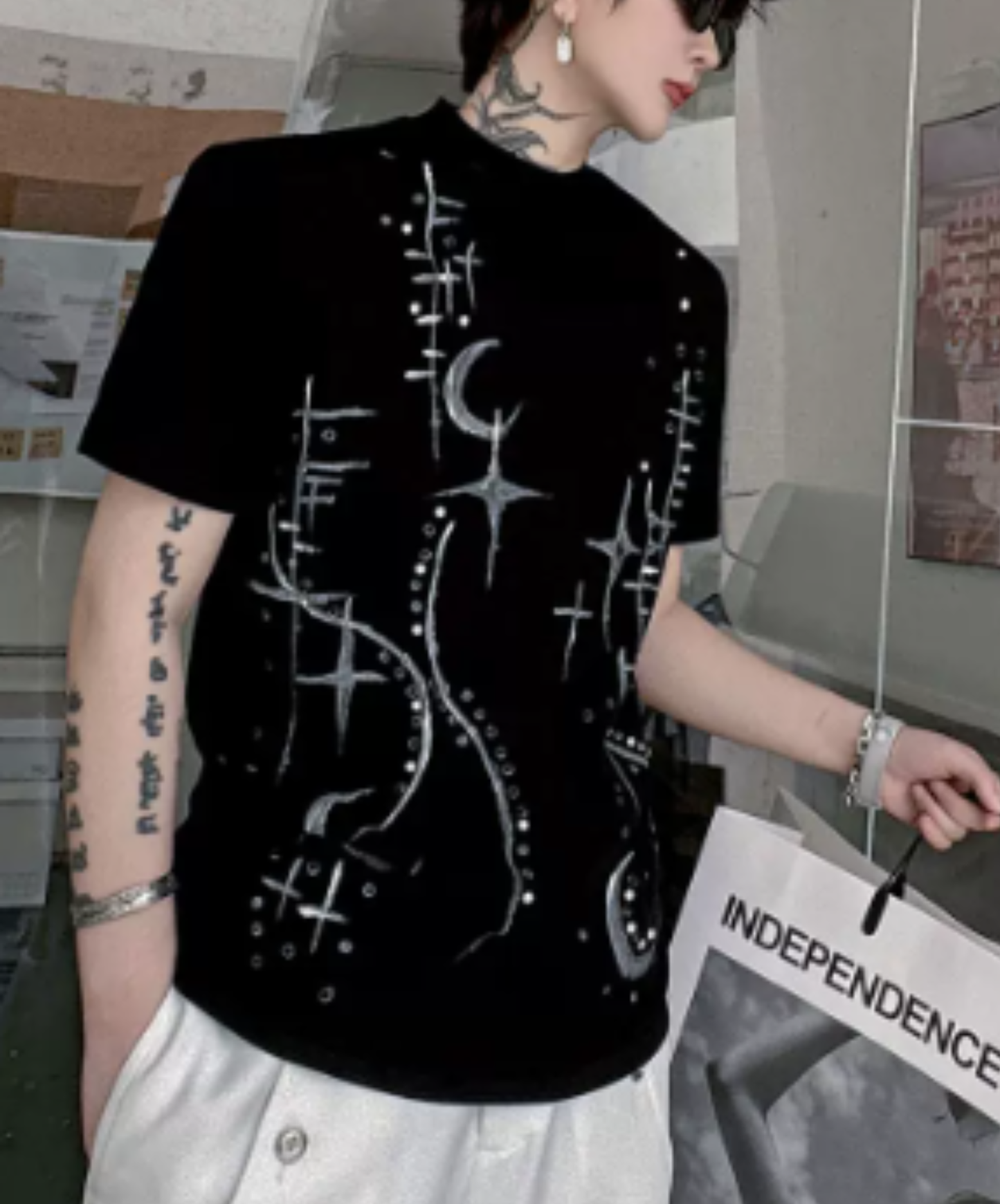 round neck rivet decorated Stella t-shirt EN2919