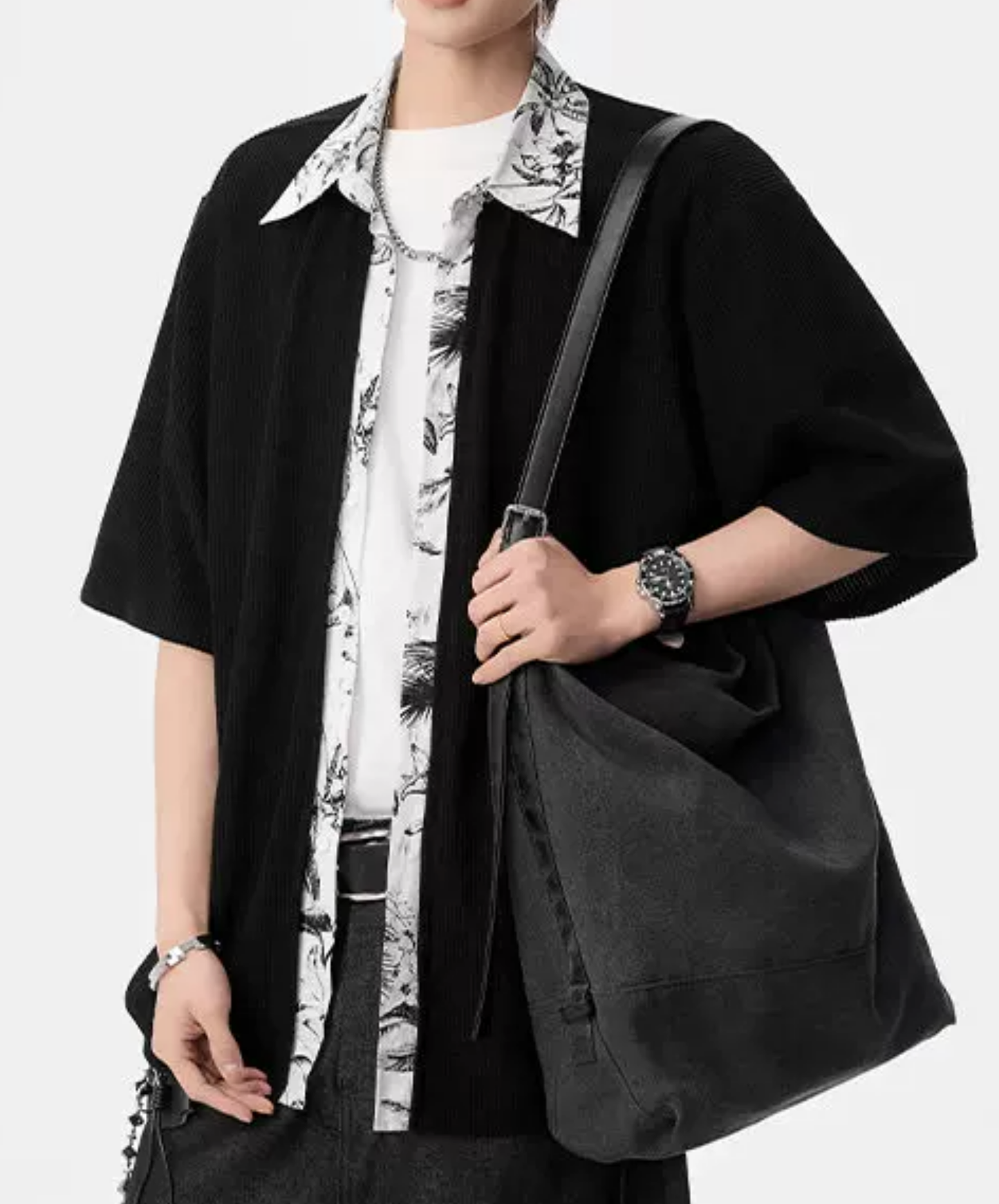floral layered style shirt EN2857