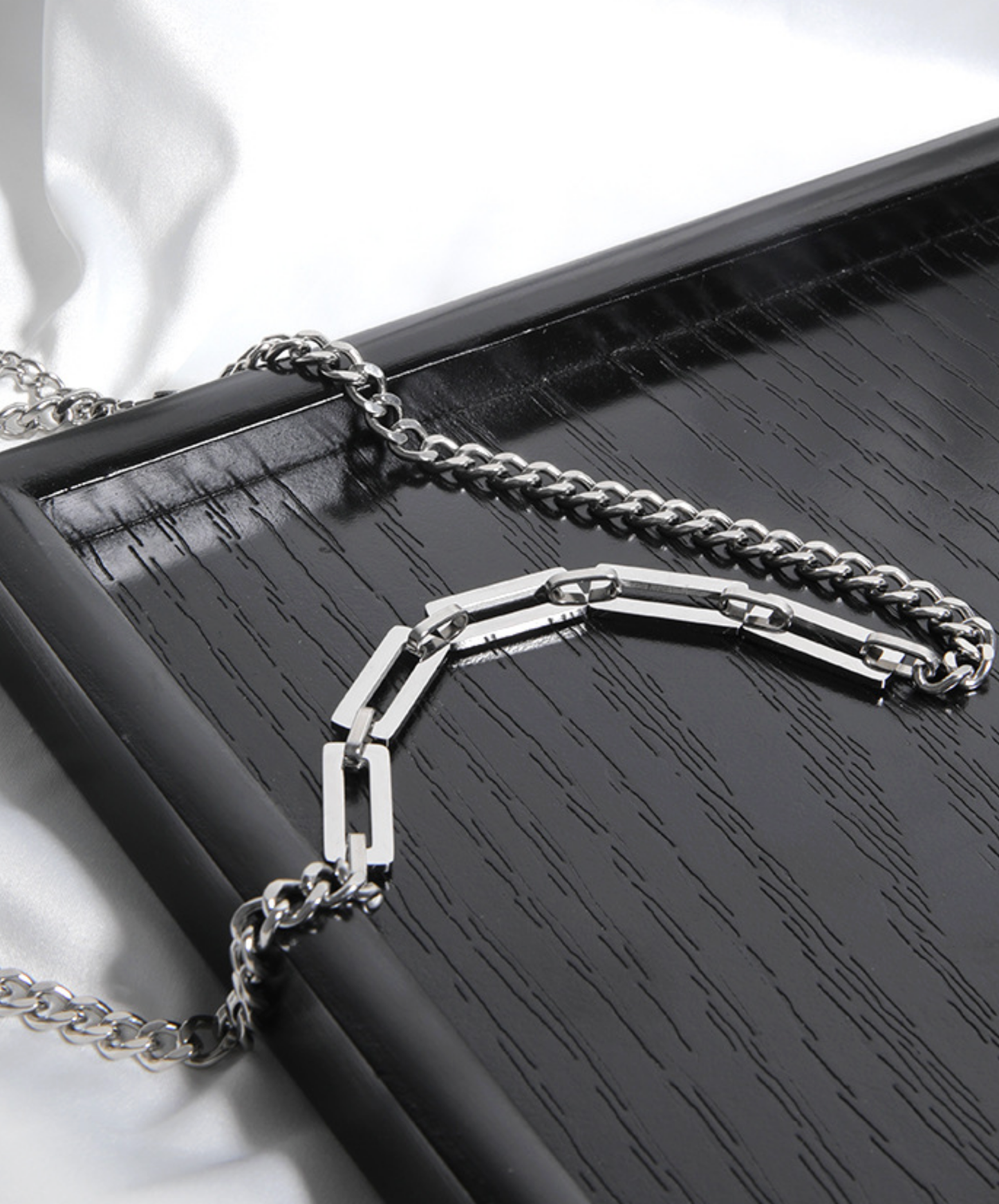 simple square chain necklace EN2741