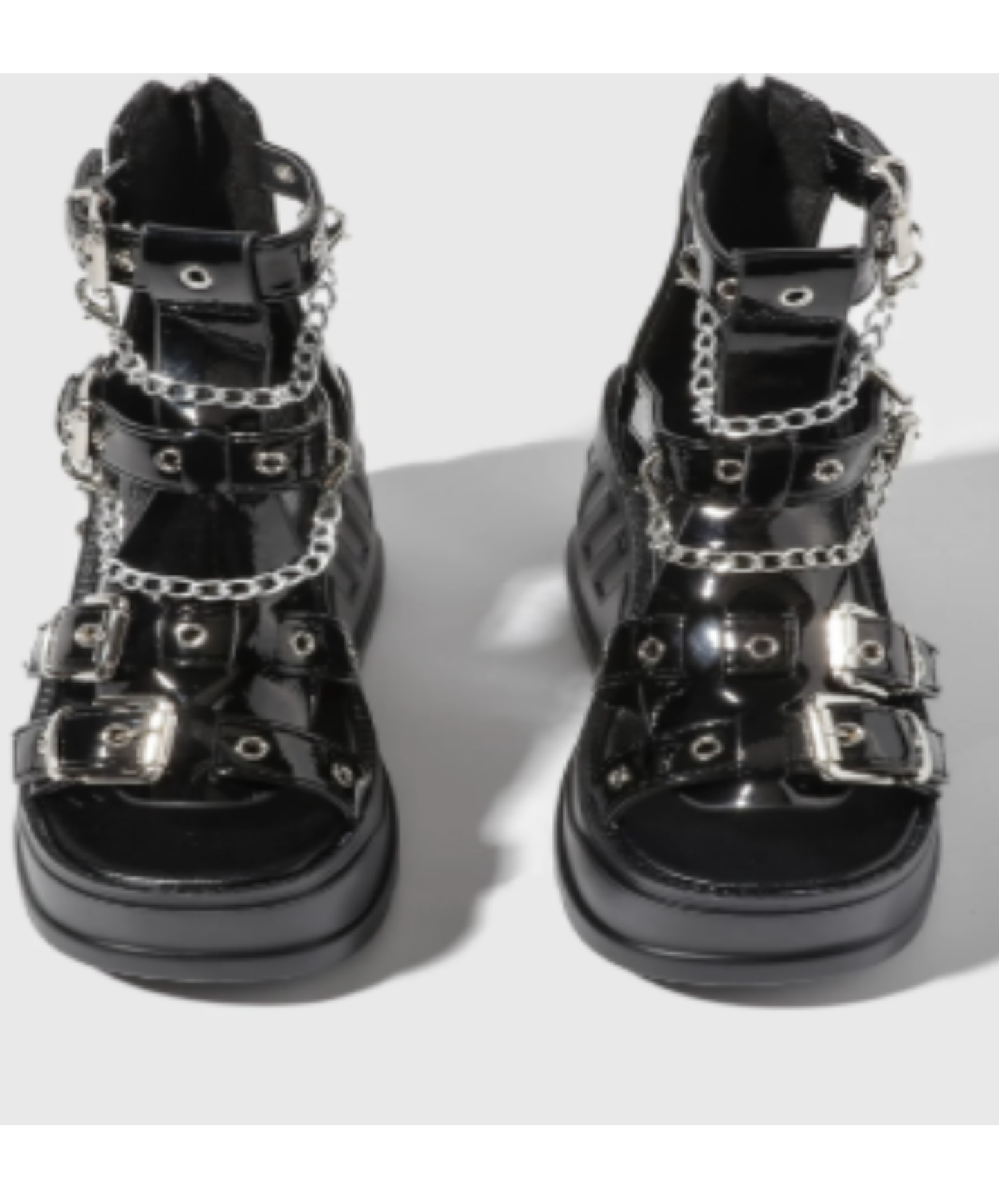 chain buckle platform sandals EN2879