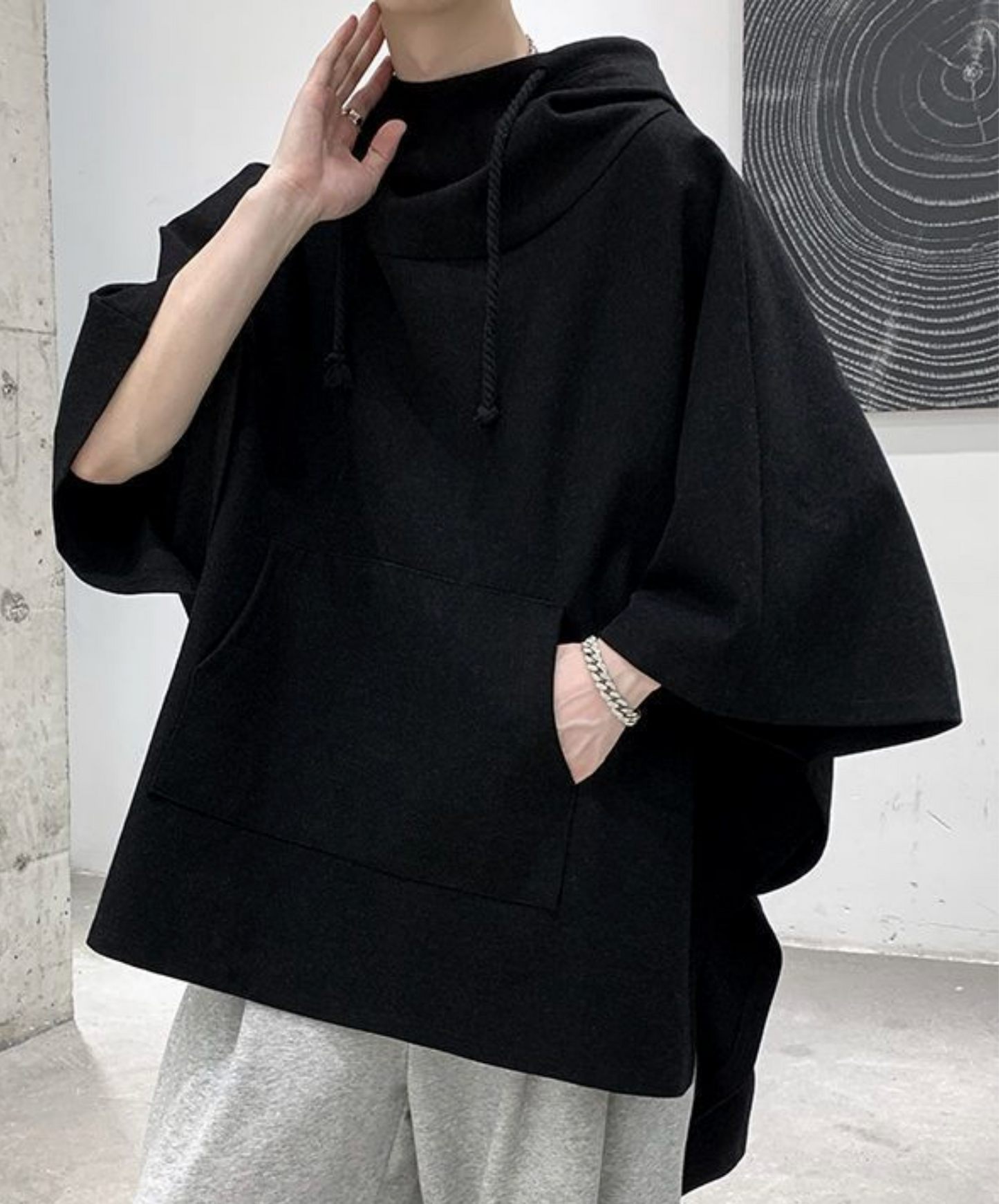 tail design, loose silhouette hoodie EN2844