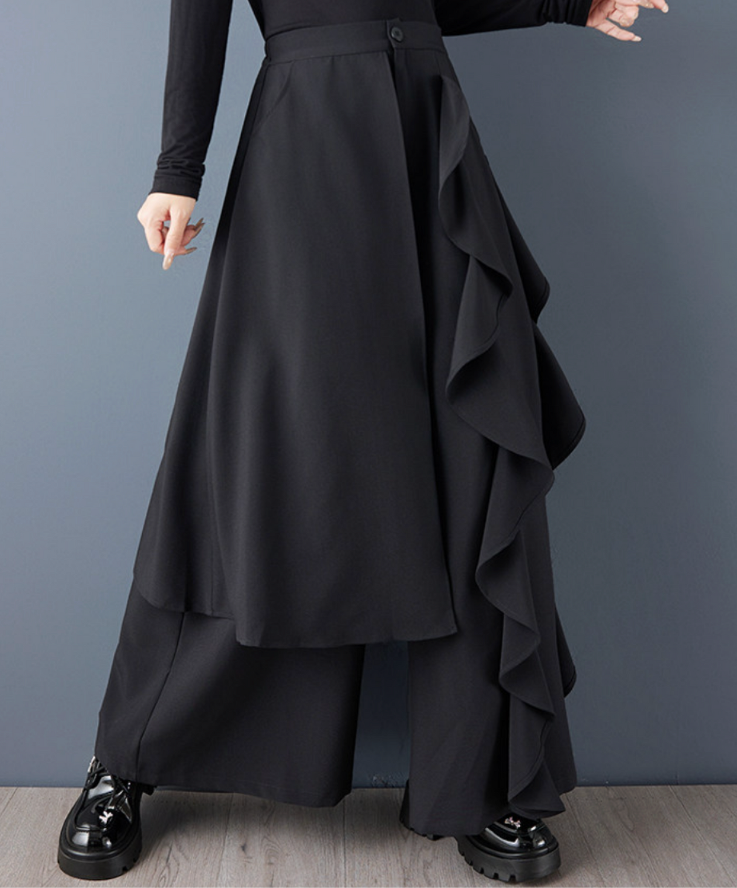 Irregular ruffle skirt pants EN2692