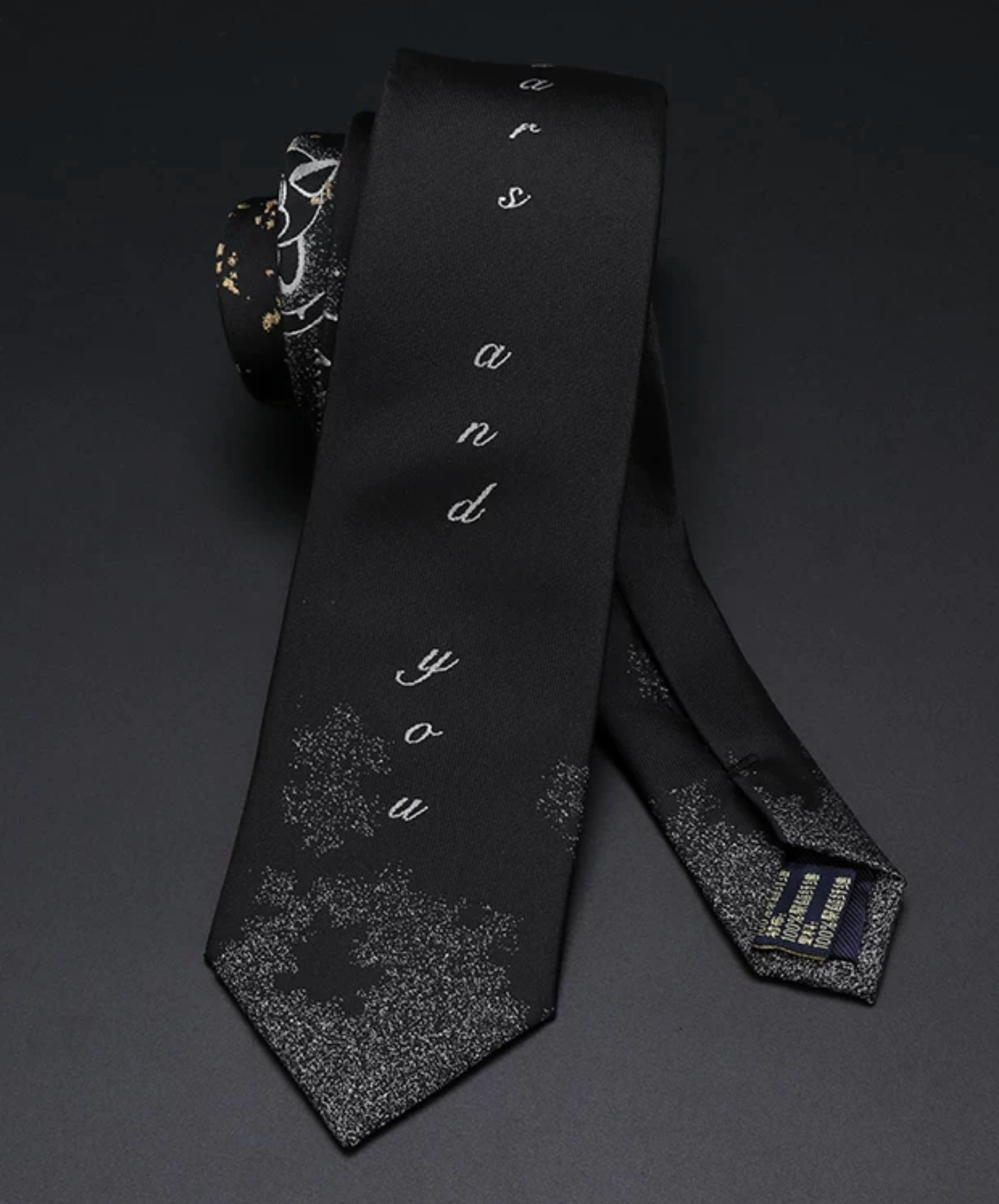 stardust cat design necktie EN2838