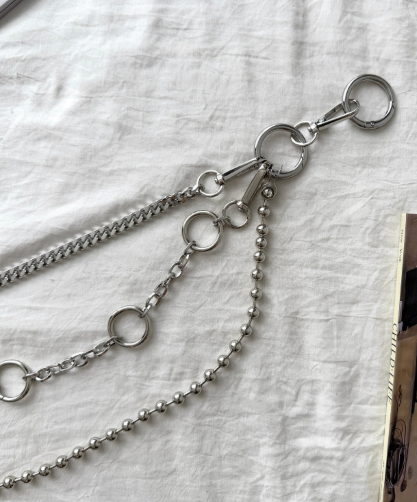 three types of metal wallet chains EN2788