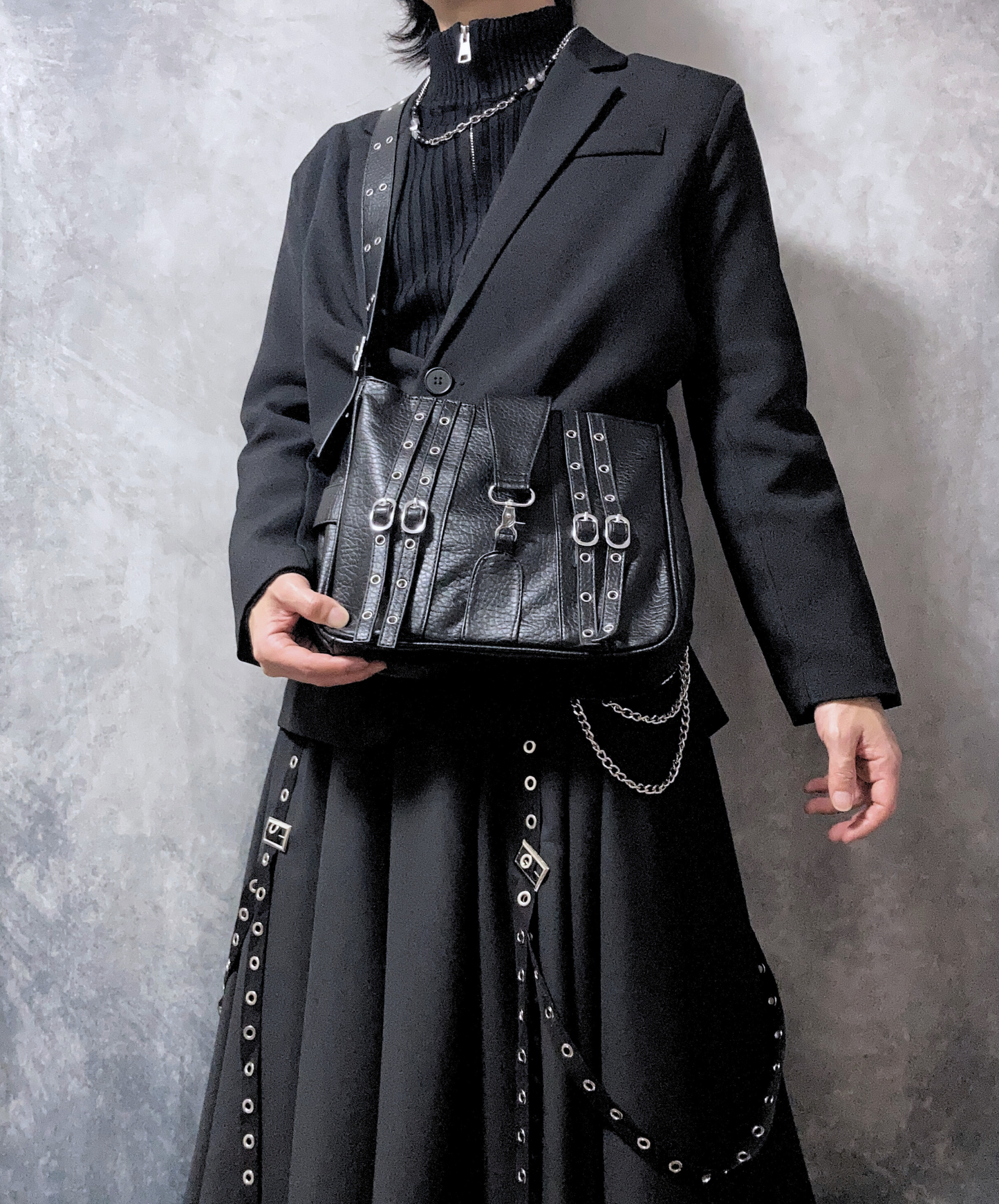 dark punk style bag EN1881